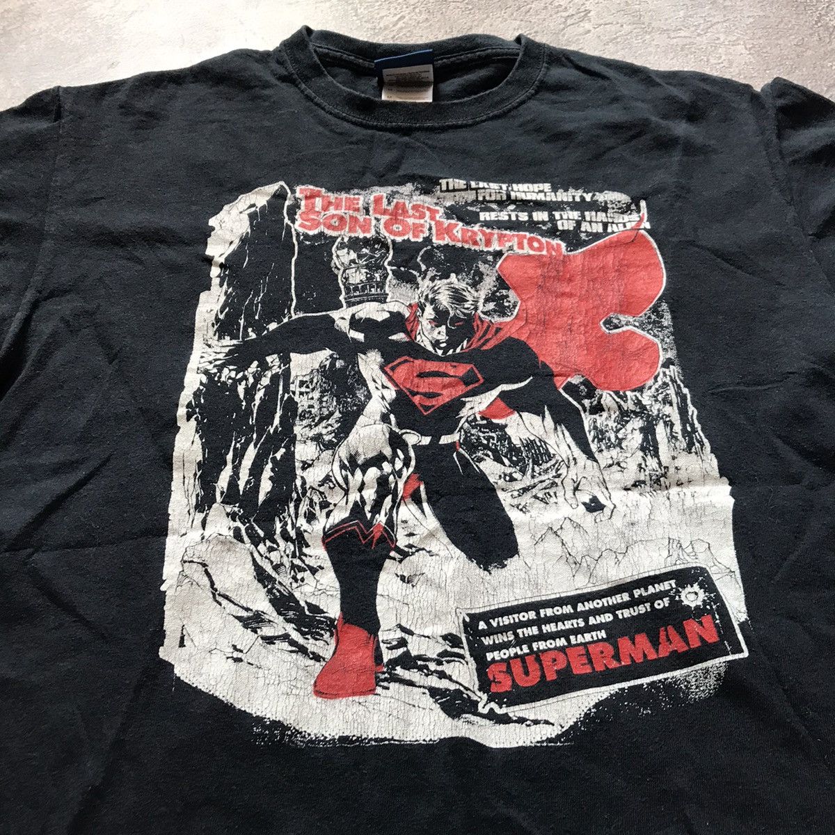 Band Tees VINTAGE TEE SUPERMAN FACE MARVEL HEROES COMICS STREETWEAR Size US M / EU 48-50 / 2 - 3 Thumbnail