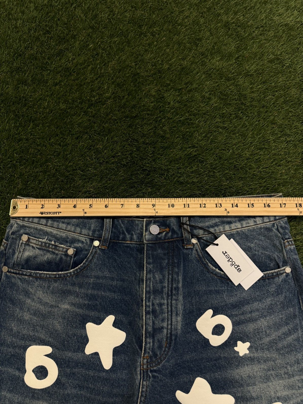 Sp5der Sp5der Worldwide Beluga Denim Jeans Size 32 (NEW) Size US 32 / EU 48 - 12 Thumbnail
