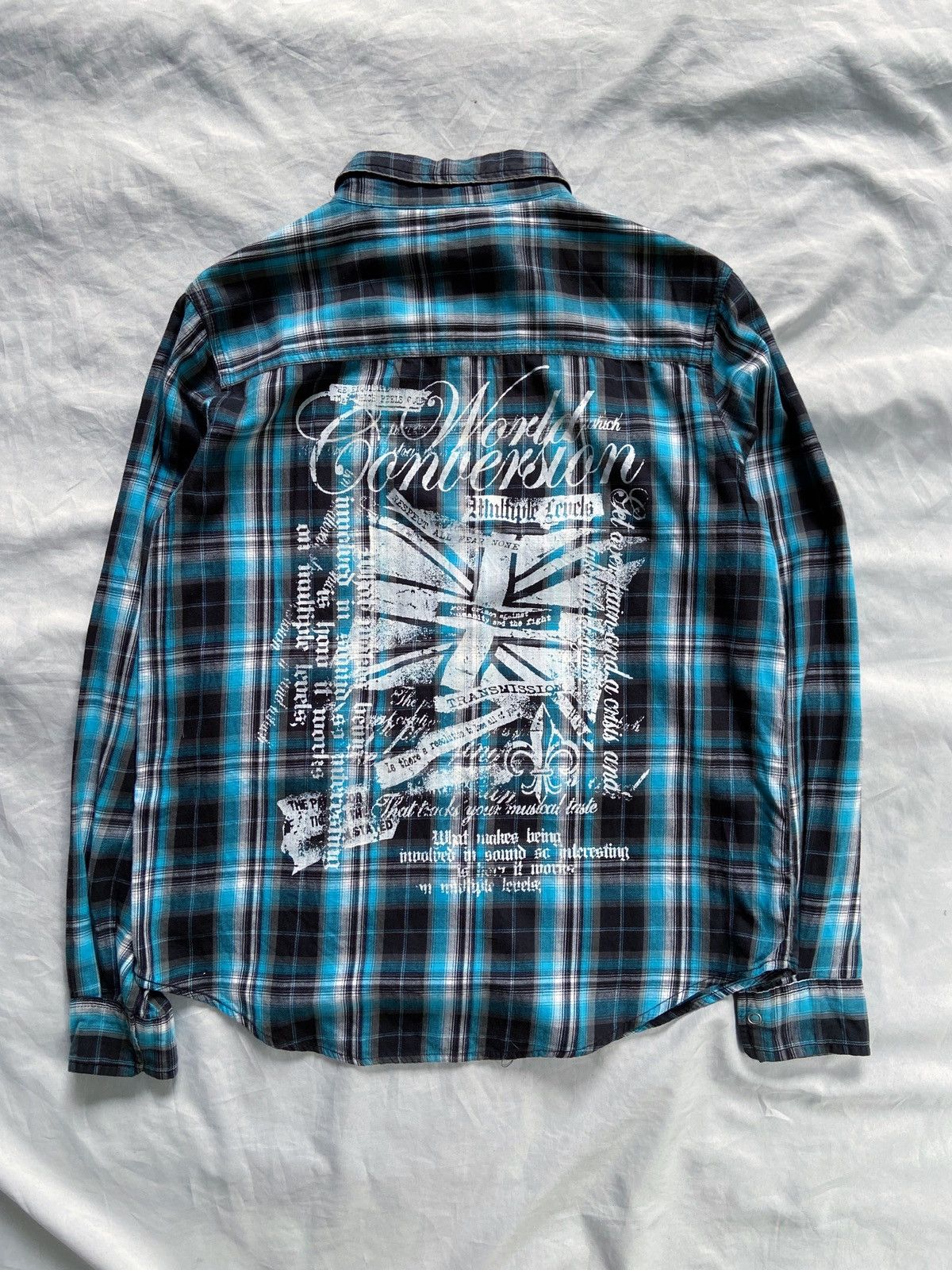 Isamu Katayama Backlash DADAIST PUNK PLAID BUTTON DOWN SHIRT Size US L / EU 52-54 / 3 - 11 Thumbnail