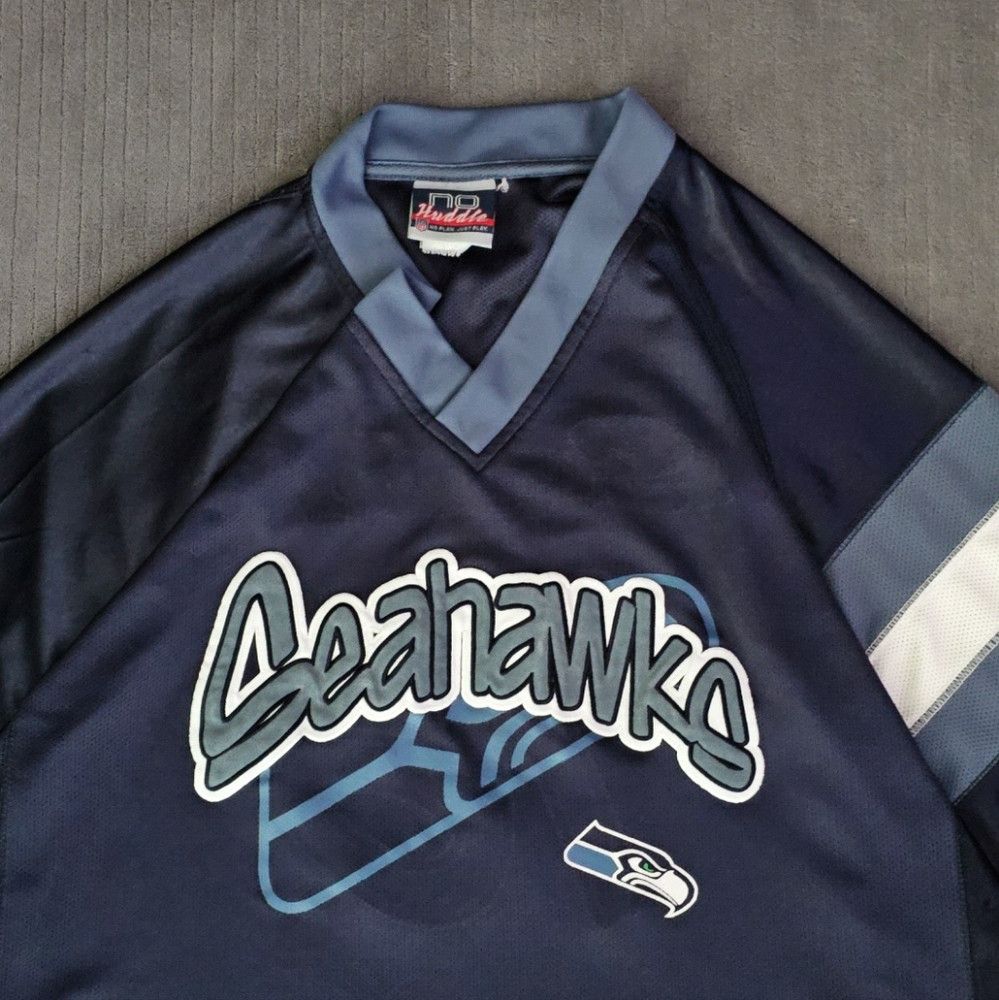 NFL No HudIdle NFL Seattle Seahawks Est 76 Throwback Jersey Siz Size US XXL / EU 58 / 5 - 2 Thumbnail