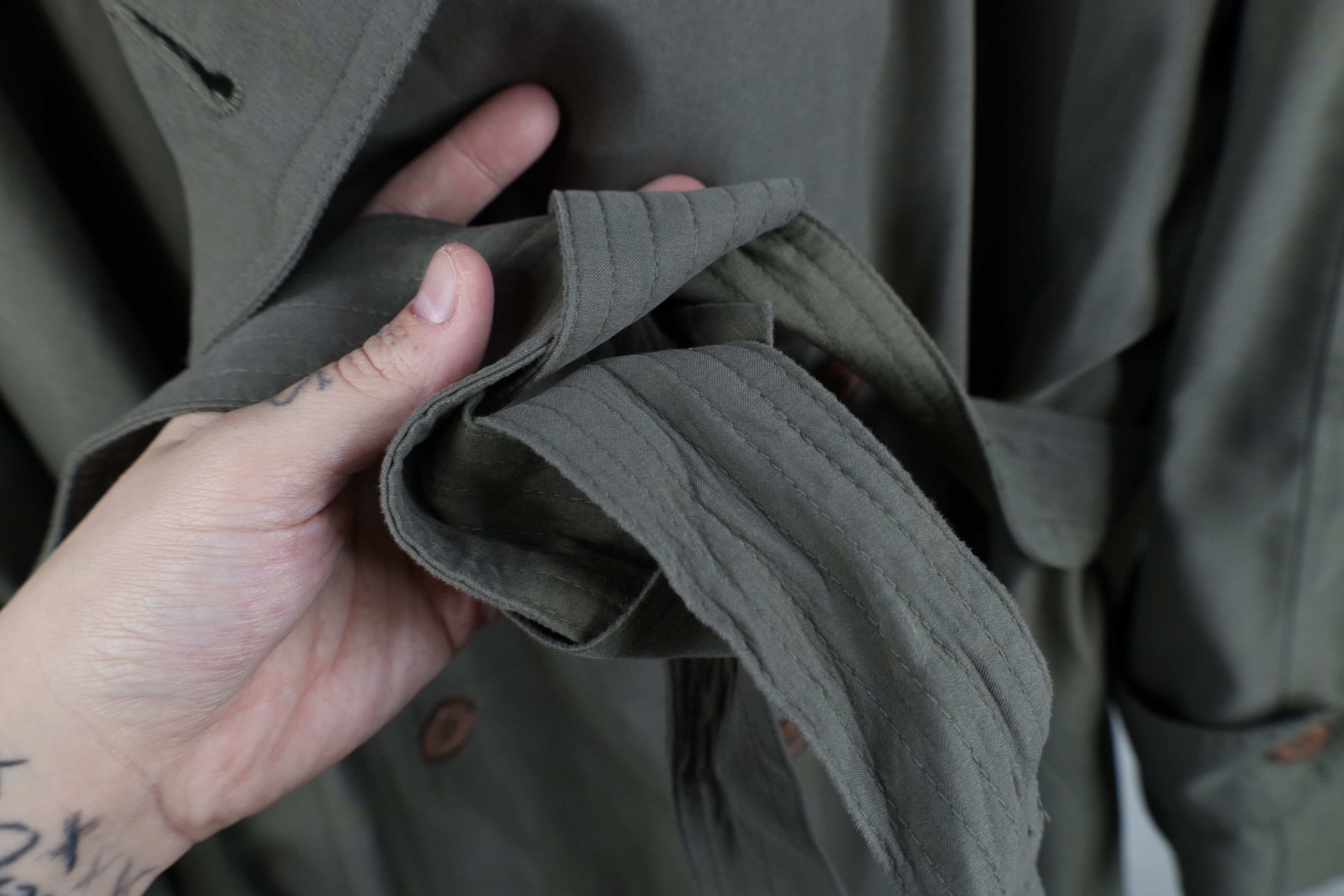 Ralph Lauren × Vintage Vintage 90s Chaps Ralph Lauren Belted Trench Coat Jacket Size US XXL / EU 58 / 5 - 6 Thumbnail