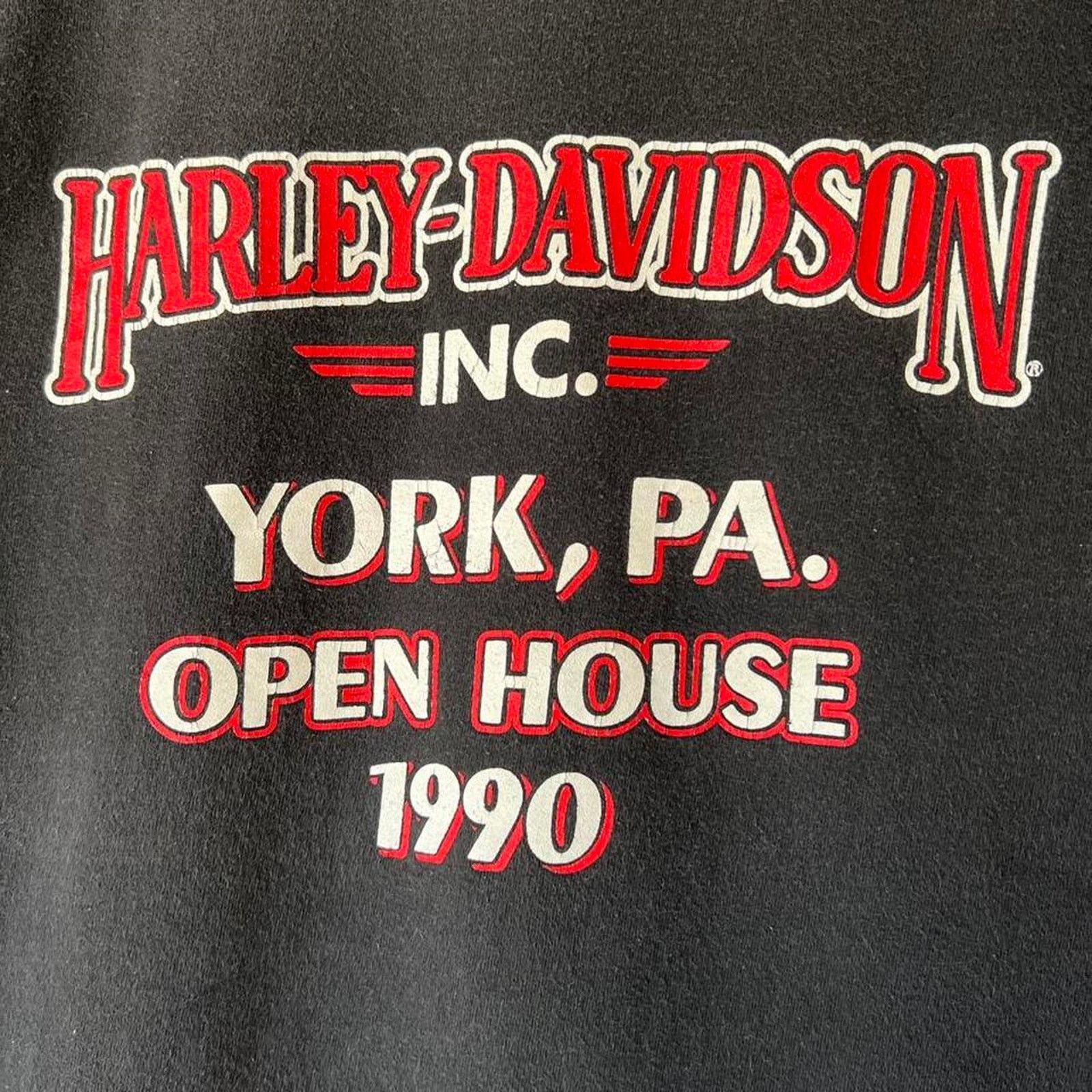 Harley Davidson 90s Harley-Davidson Tee | America Starts Here | York PA | L Size US L / EU 52-54 / 3 - 13 Thumbnail
