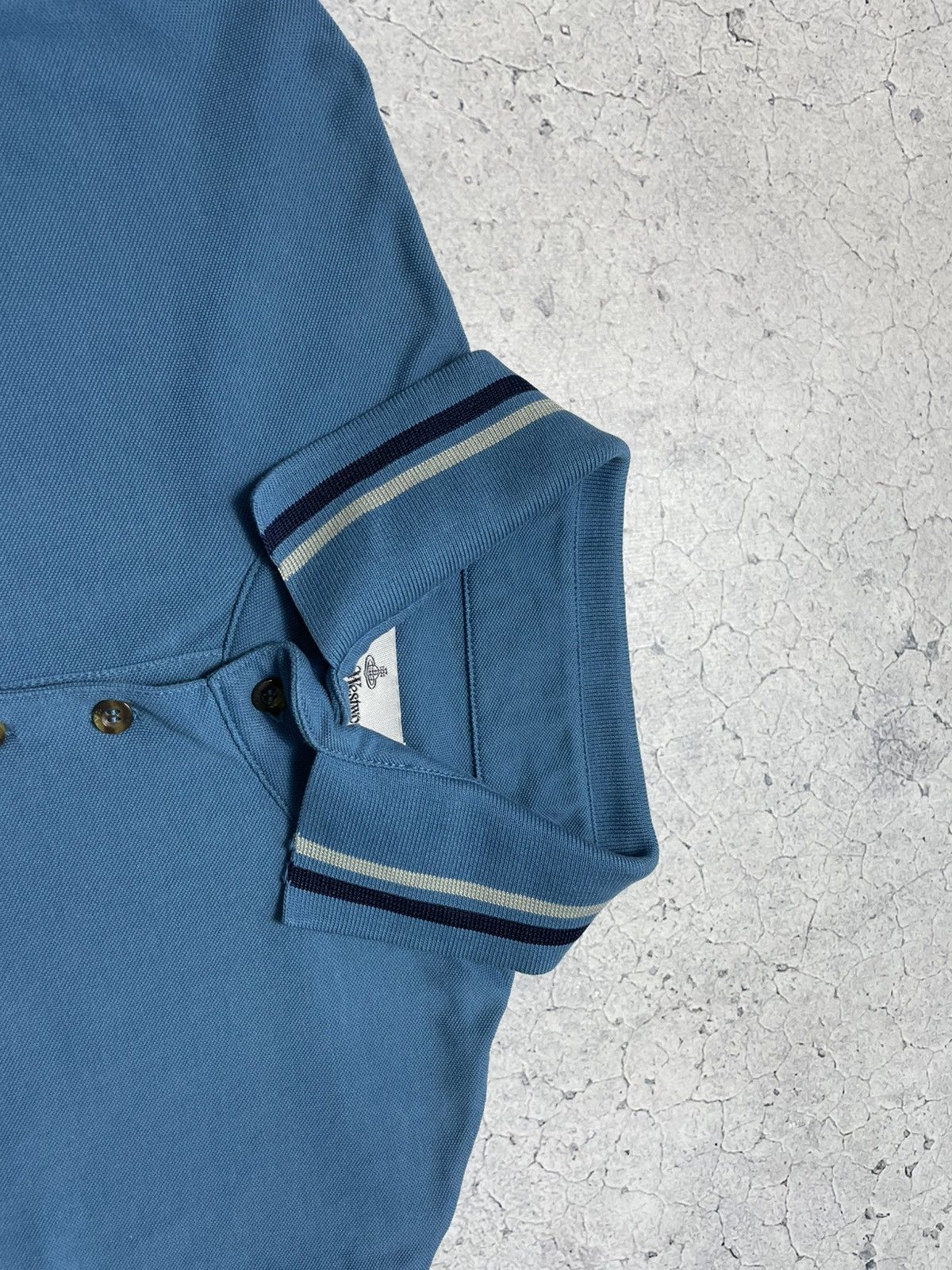 Vivienne Westwood Luxury Polo Shirt Vivienne Westwood Y2K Blue Size US XL / EU 56 / 4 - 7 Thumbnail