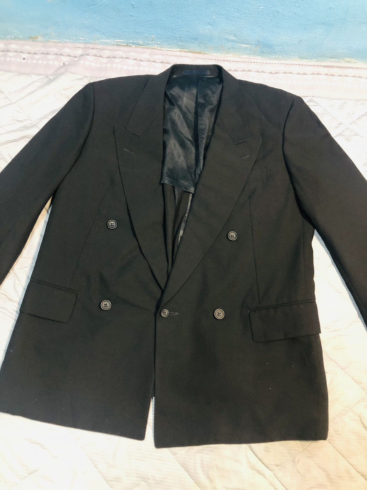 Japanese Brand Buckingham Coat Double Brested (23) Size US L / EU 52-54 / 3 - 3 Thumbnail