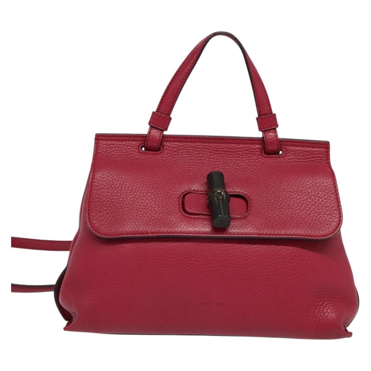 Gucci Gucci Bamboo Daily Top Handle Bag Leather Size ONE SIZE - 1 Thumbnail