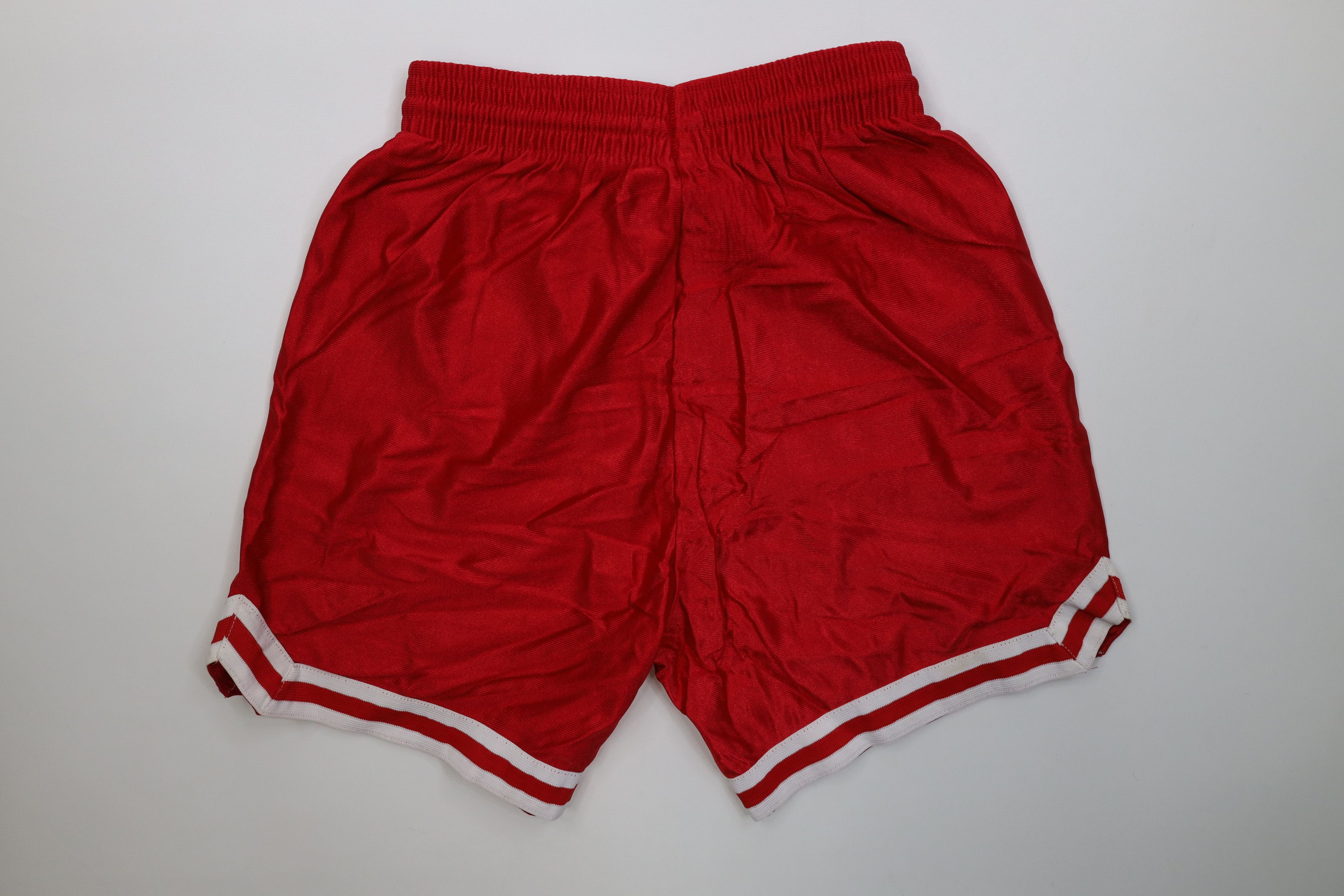 Vintage Vintage 90s Streetwear Silky Dazzle Above Knee Shorts Red Size US 30 / EU 46 - 8 Thumbnail
