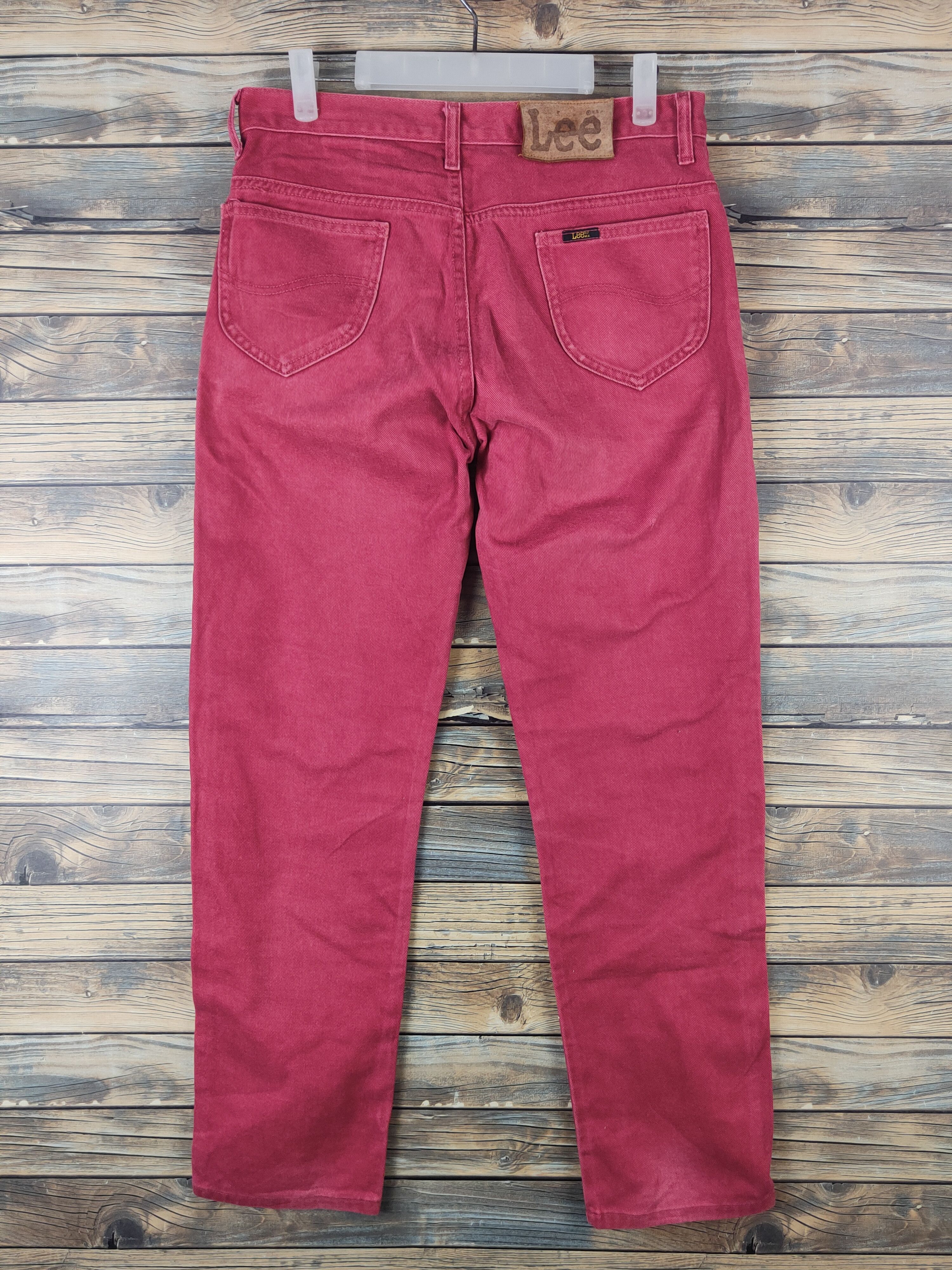 Vintage DL Lee Button Fly Red Distressed Ripped Jeans #2623 Size US 30 / EU 46 - 8 Thumbnail