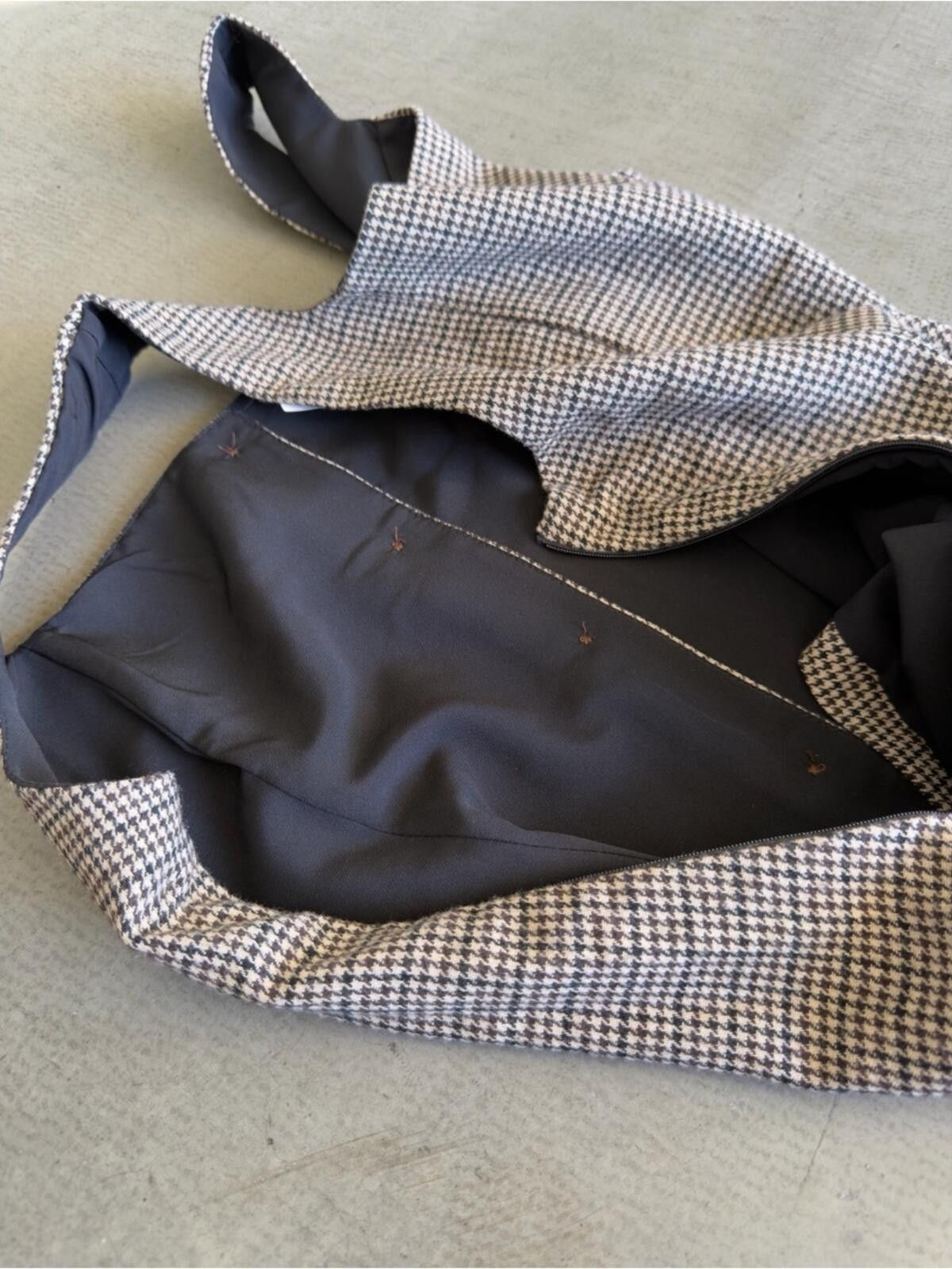French Connection French Connection / Houndstooth Vest Top / tan brown Size L / US 10 / IT 46 - 9 Thumbnail