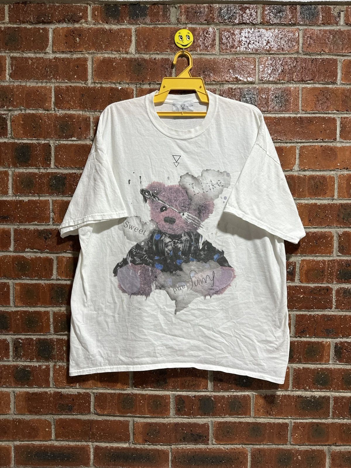 Japanese Brand Vintage Kmk Japan Sweet And Funny Faded Tee Size US XXL / EU 58 / 5 - 1 Thumbnail
