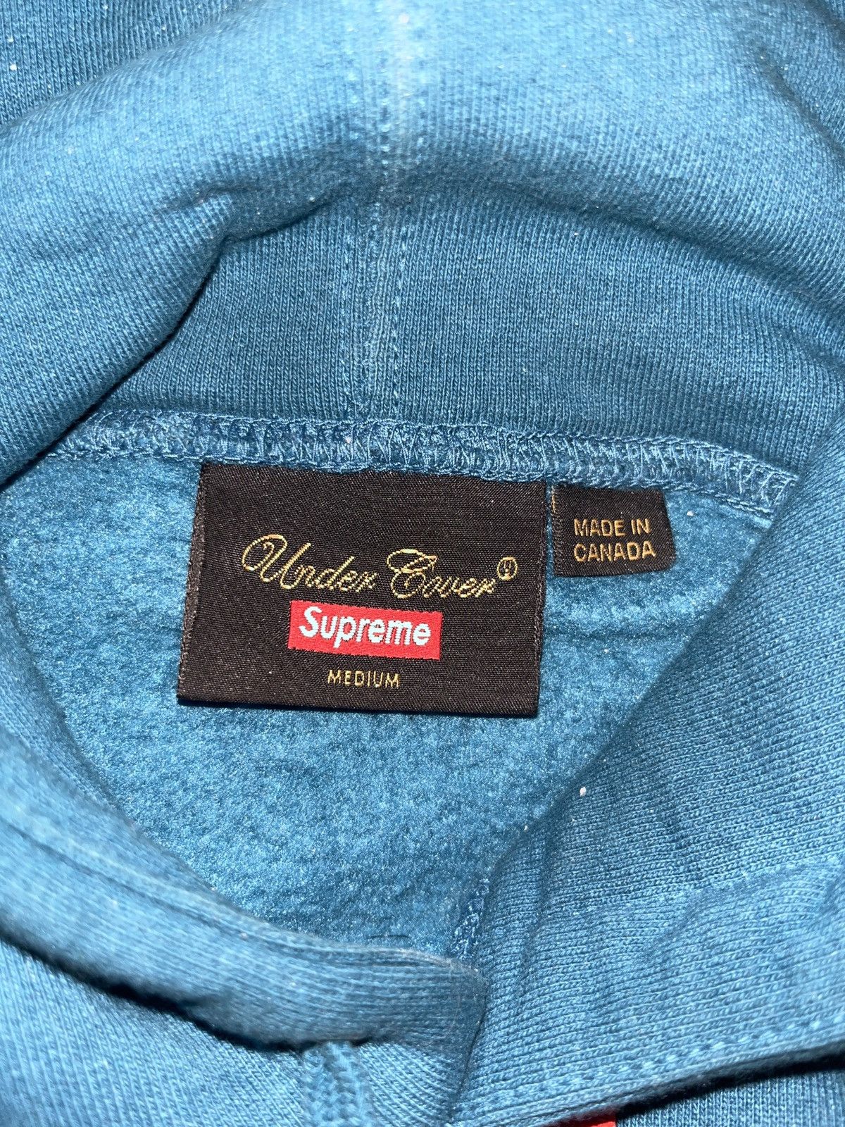 Supreme × Undercover Supreme x Undercover Anti You hoodie in teal blue Size US M / EU 48-50 / 2 - 3 Thumbnail