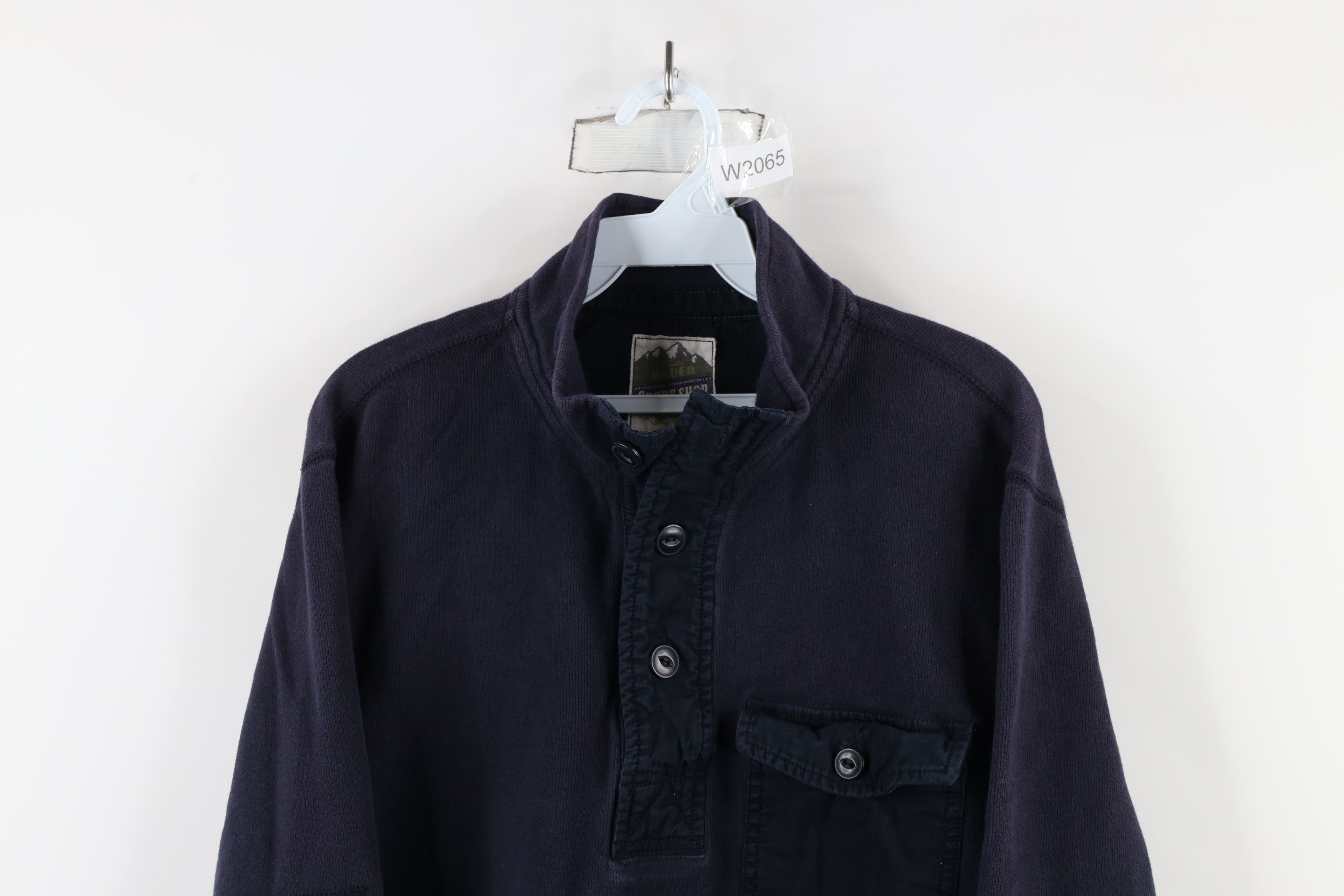 Eddie Bauer × Vintage Vintage Eddie Bauer Elbow Patch Ribbed Knit Henley Sweater Size US L / EU 52-54 / 3 - 2 Thumbnail