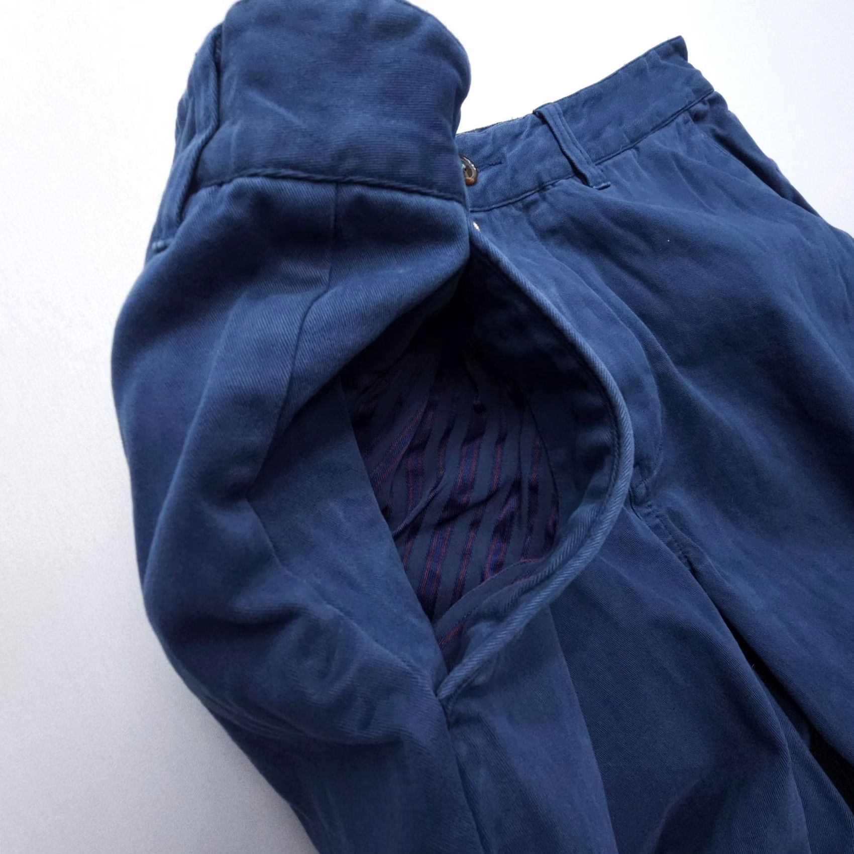 Scotch & Soda Scotch & Soda Pants Mens 33 x 30 Blue Chino Slim Straight Flat Front Twill Cotton Size US 33 - 6 Thumbnail