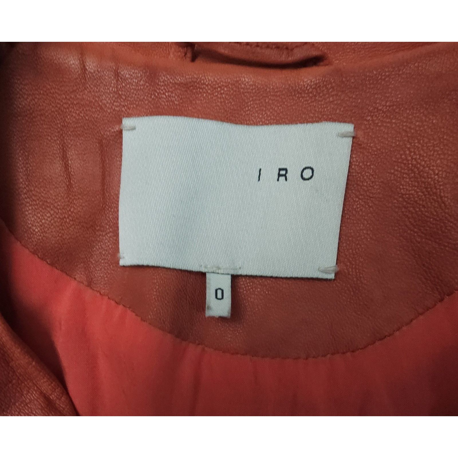 Iro IRO Ashville Lamb Leather Moto Jacket in Powder Pink Size 0 Size XS / US 0-2 / IT 36-38 - 5 Thumbnail