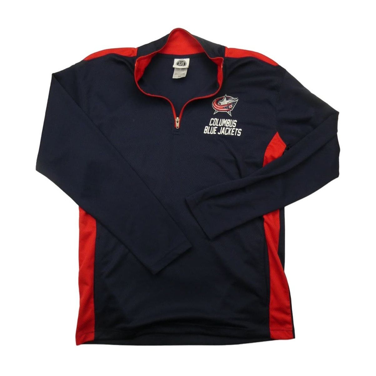 NHL NEW men's Columbus Blue Jackets 1/4 zip shirt, medium, navy Size US M / EU 48-50 / 2 - 1 Thumbnail