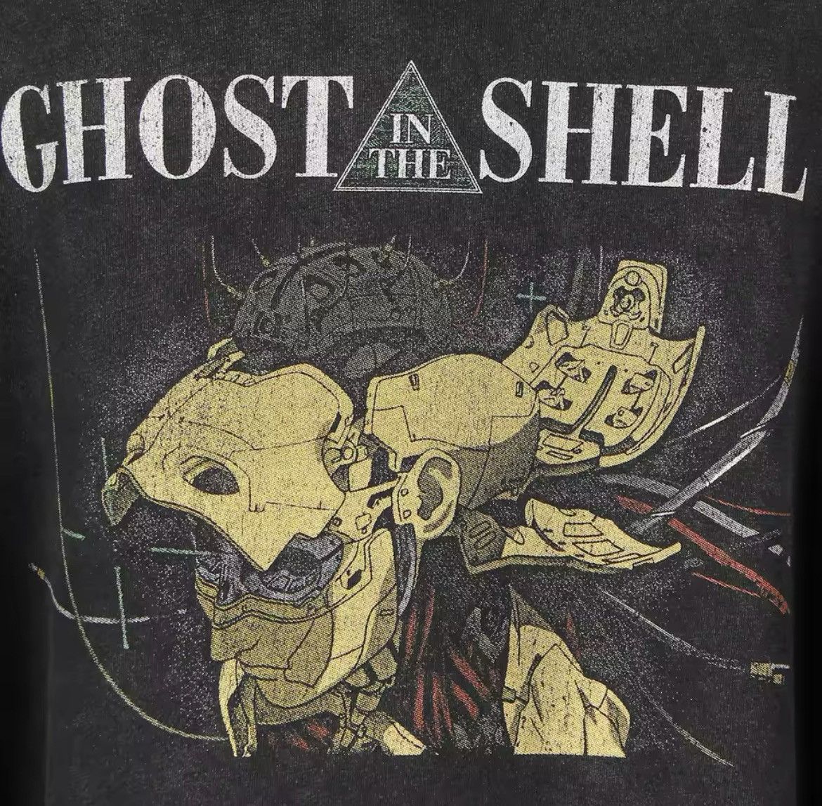 Japanese Brand "Ghost in the Shell" Washed Cotton Hoodie Size US M / EU 48-50 / 2 - 3 Thumbnail