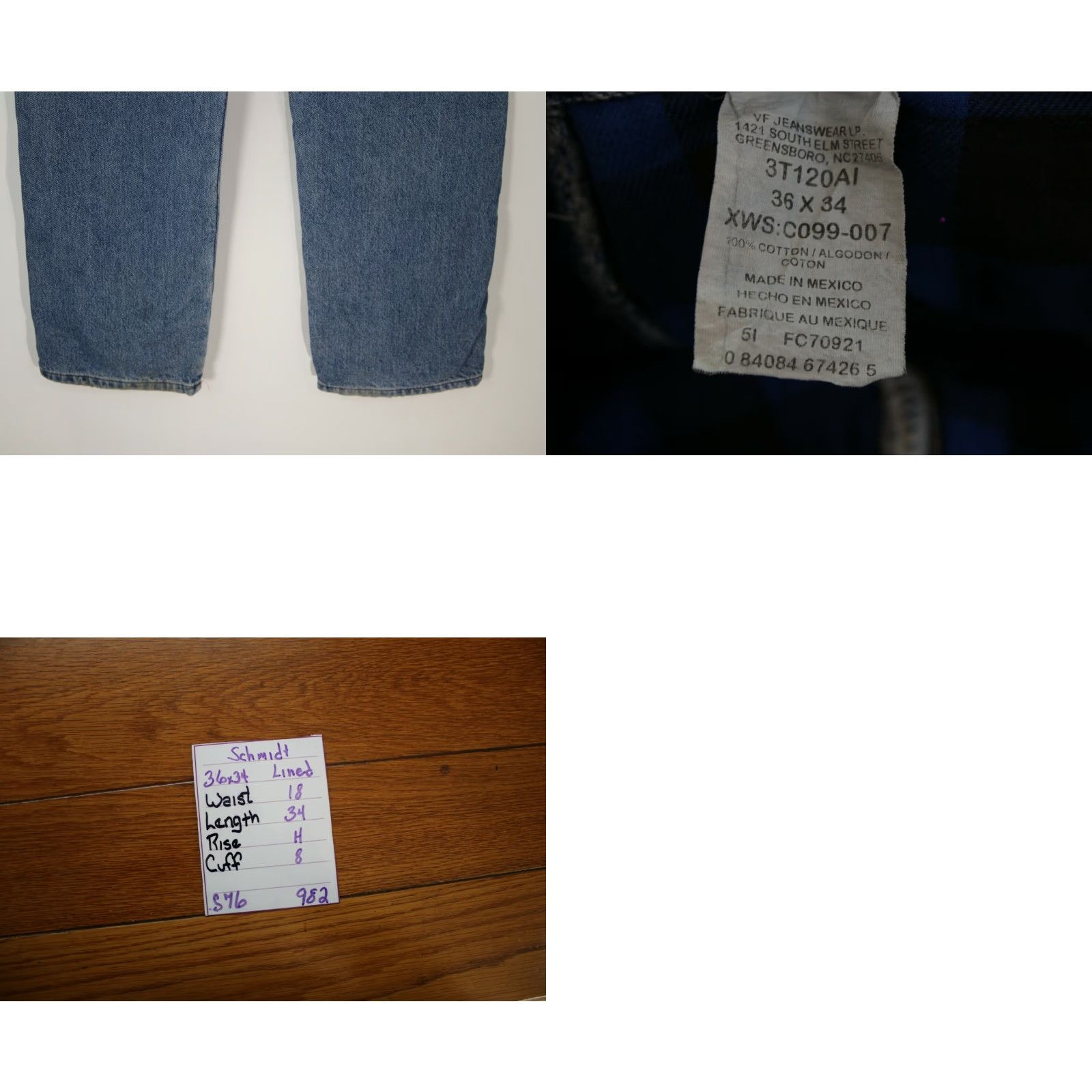 Vintage CE Schmidt Workwear Jeans Mens Regular High Rise Blue Denim Size 36x34 Size US 36 / EU 52 - 8 Thumbnail