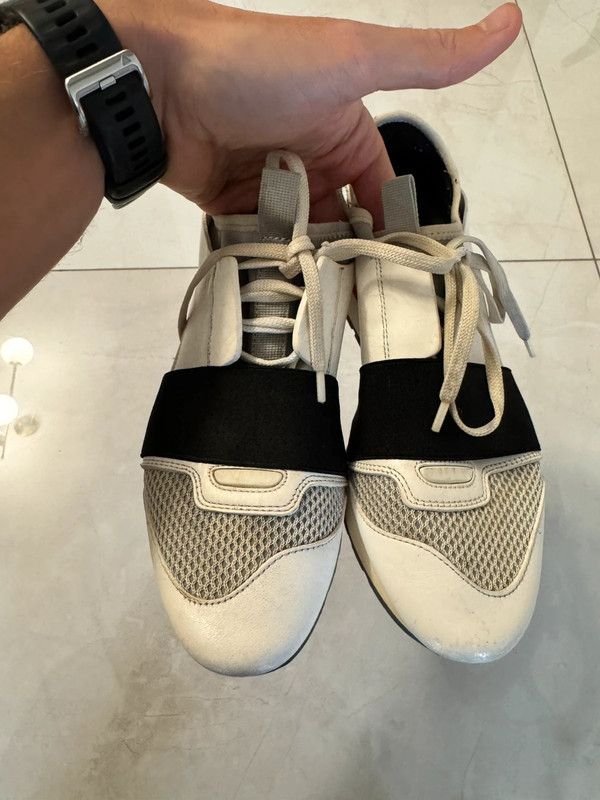 Balenciaga Balenciaga Race Runner Trainers White Women 37 Shoes Size US 7 / IT 37 - 3 Thumbnail
