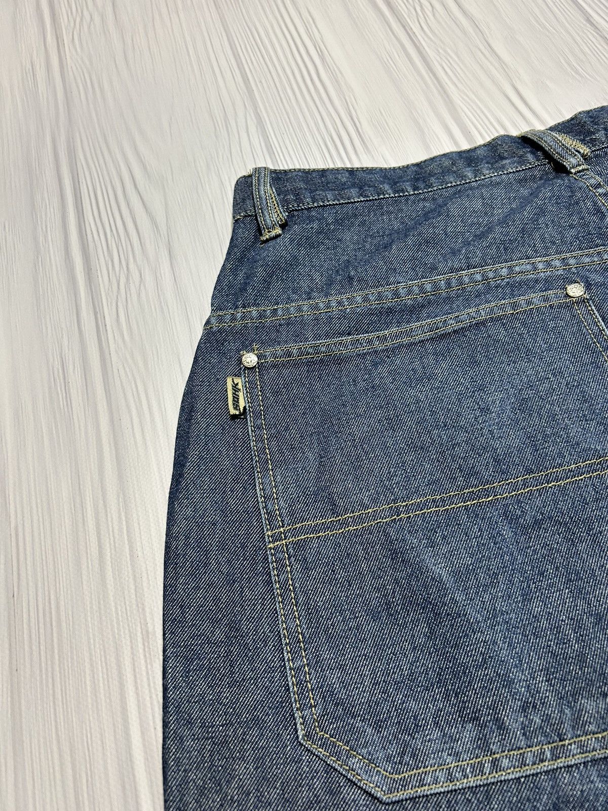 Vintage Rare SOHK School Of Hard Knocks Embroidered Logo Denim Pants Size US 36 / EU 52 - 17 Thumbnail