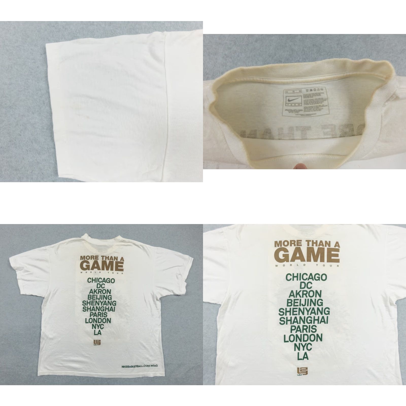 Nike Nike Lebron James Movie Promo Shirt Adult XL White Basketball Tee Size US XL / EU 56 / 4 - 8 Thumbnail