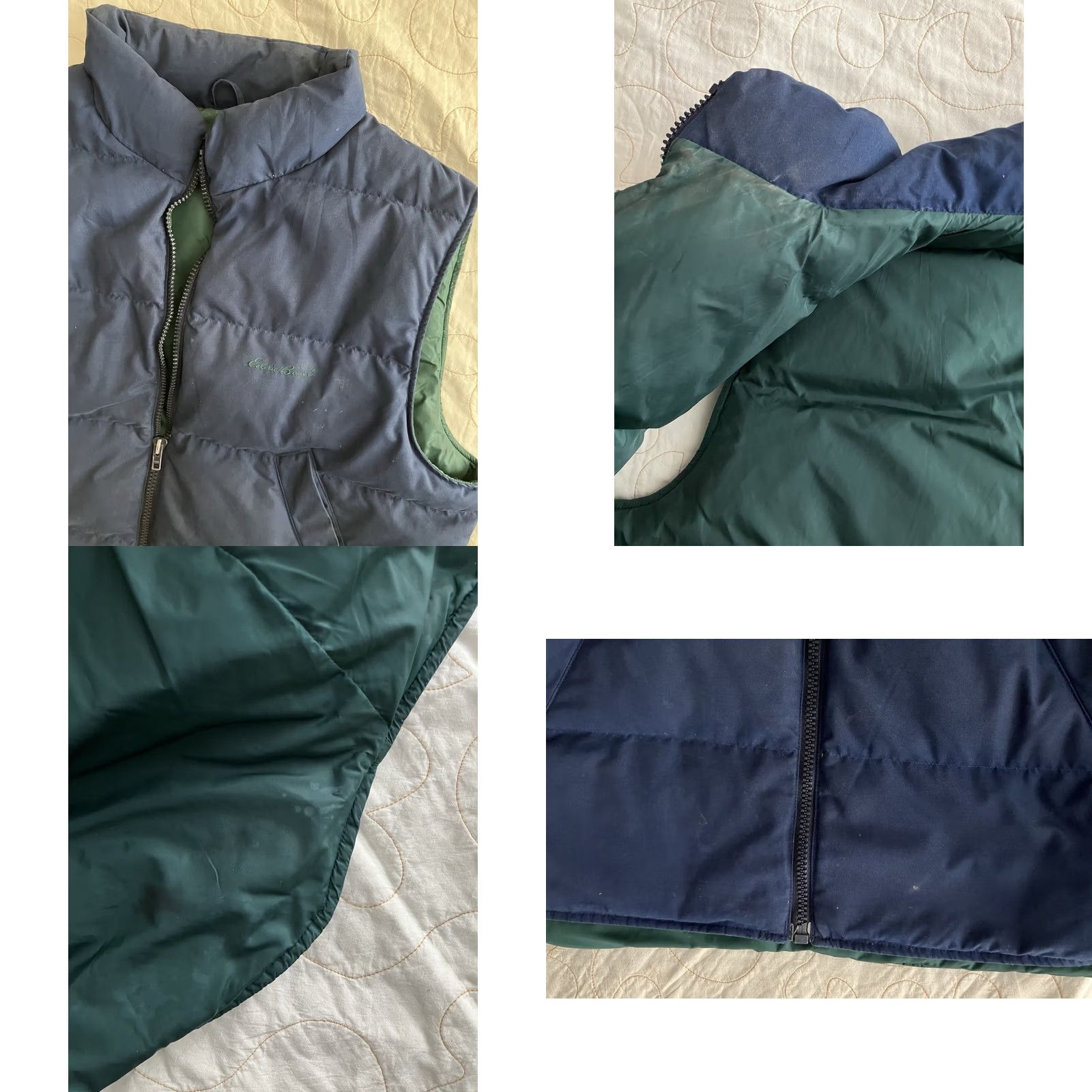 Eddie Bauer VINTAGE Eddie Bauer Puffer Vest Mens XL Blue Goose Down Full Zip Outdoors 90s Size US XL / EU 56 / 4 - 8 Thumbnail