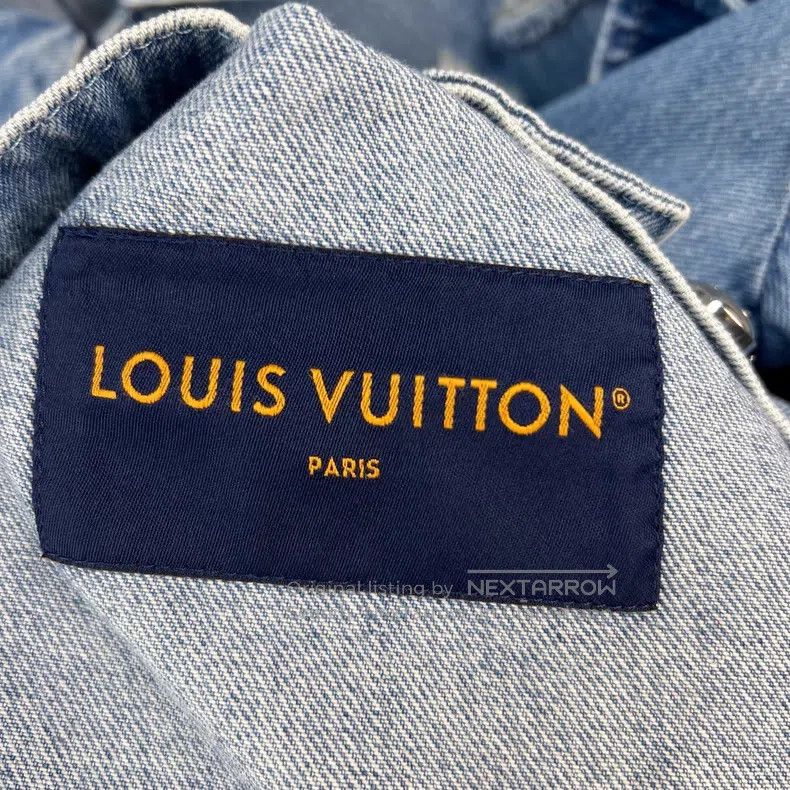 Louis Vuitton Louis Vuitton Reading Damage Logo Washed Denim Jacket Size US XXL / EU 58 / 5 - 4 Thumbnail