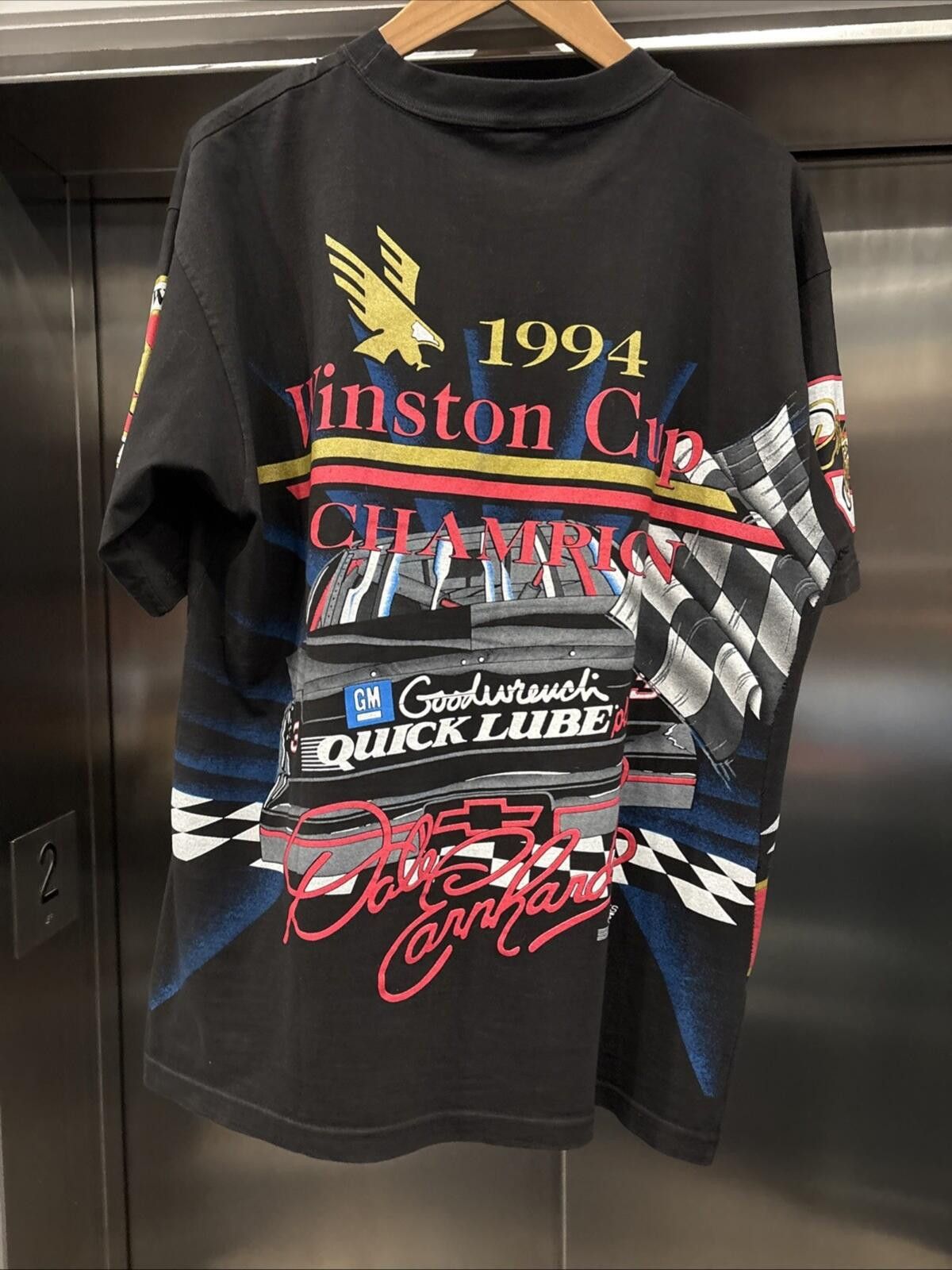 NASCAR Y2K Vintage Dale Earnhardt Winston Cup Aop t Shirt Size US M / EU 48-50 / 2 - 5 Thumbnail