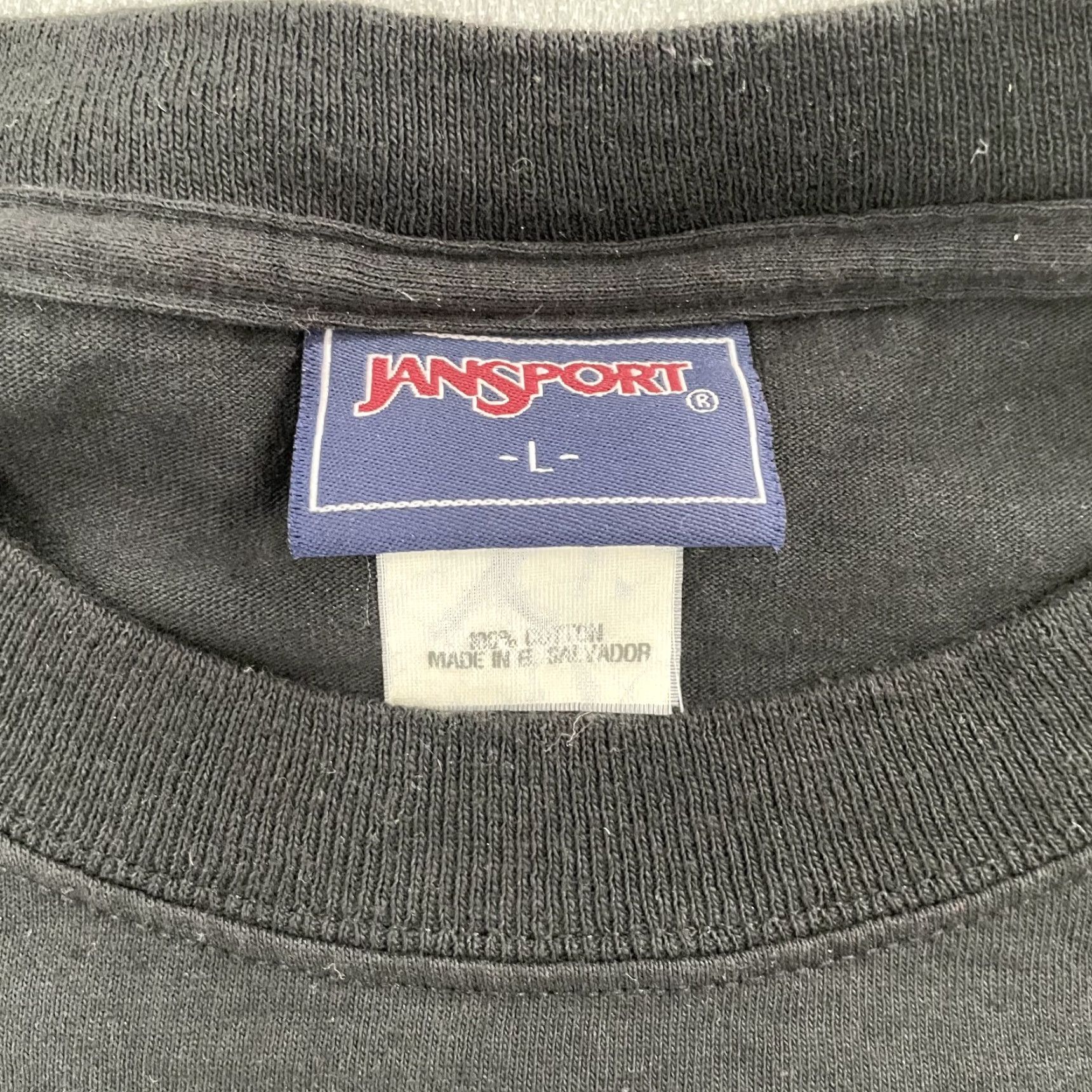 Jansport VINTAGE JanSport Michigan Wolverines Shirt Adult Large Black Crew Neck Short Sleeve College Mens Size US L / EU 52-54 / 3 - 5 Thumbnail