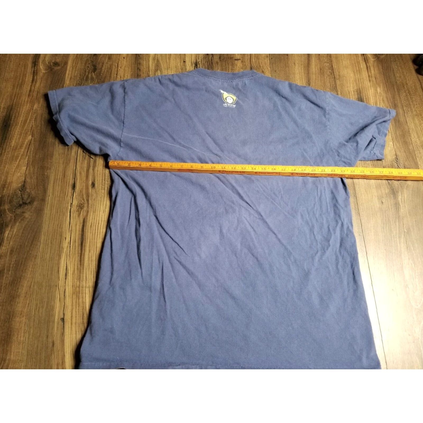 Alife Life Is Crap Mens T-Shirt Bowling Distressed Shirt XXL Blue Crewneck Short Sleeve Unisex 2XL Casual fit Graphic Print All Seasons Size US XXL / EU 58 / 5 - 2 Thumbnail