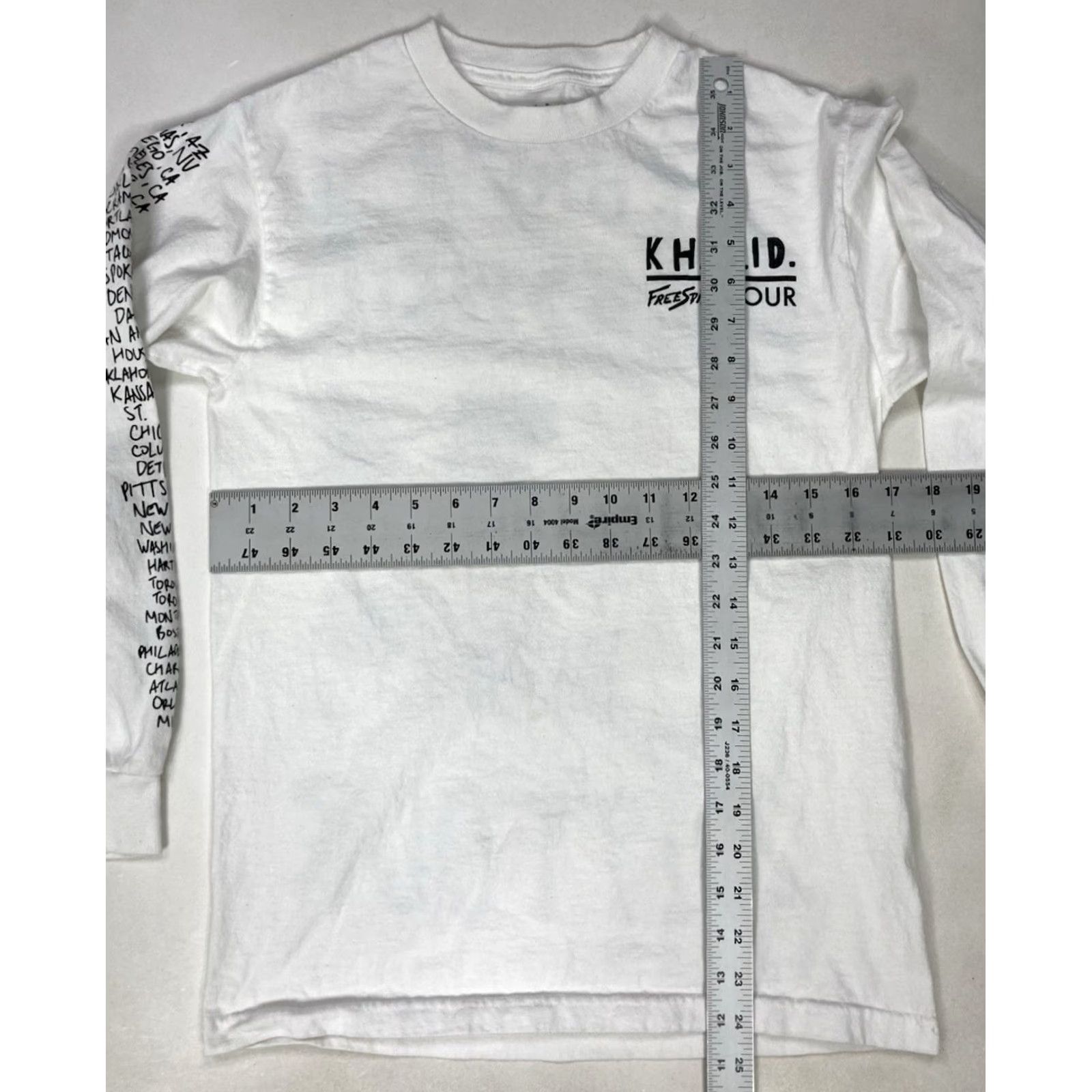 ESPIRIT Khalid Free Spirit Tour 2019 Graphic T-shirt Women Small White Music Shirt Size S / US 4 / IT 40 - 5 Thumbnail