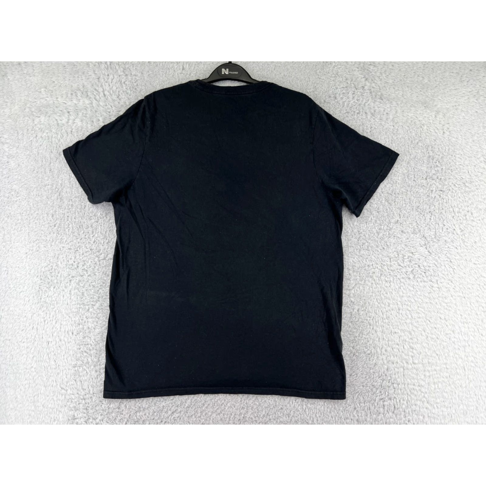 Adidas Adidas Shirt Men Large Black Logo 100% Cotton Stretch Short Sleeve Crew T-Shirt Mens Size US L / EU 52-54 / 3 - 2 Thumbnail