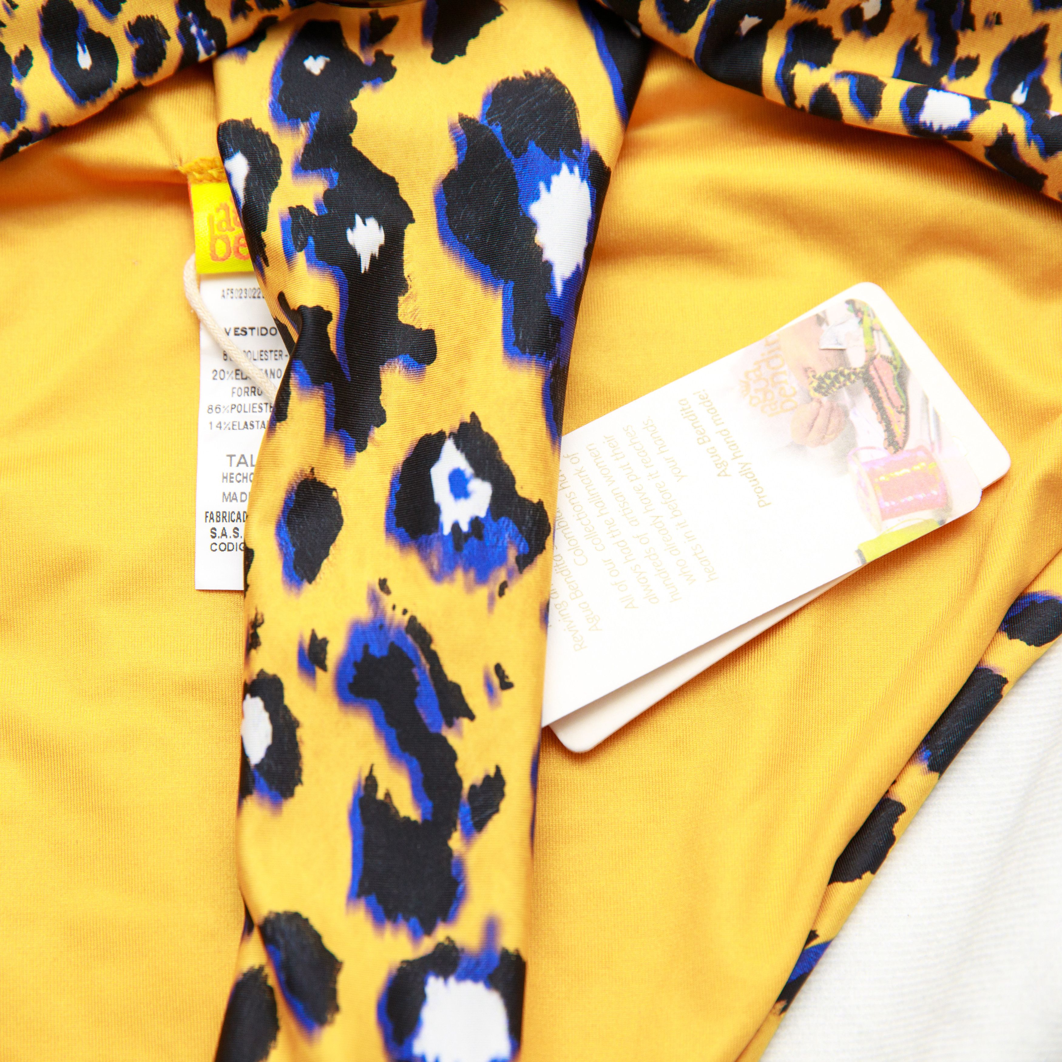 AGUA by Agua Bendita Agua bendita Jadis Balam One Piece Leopard Yellow Blue Size L / US 10 / IT 46 - 2 Thumbnail