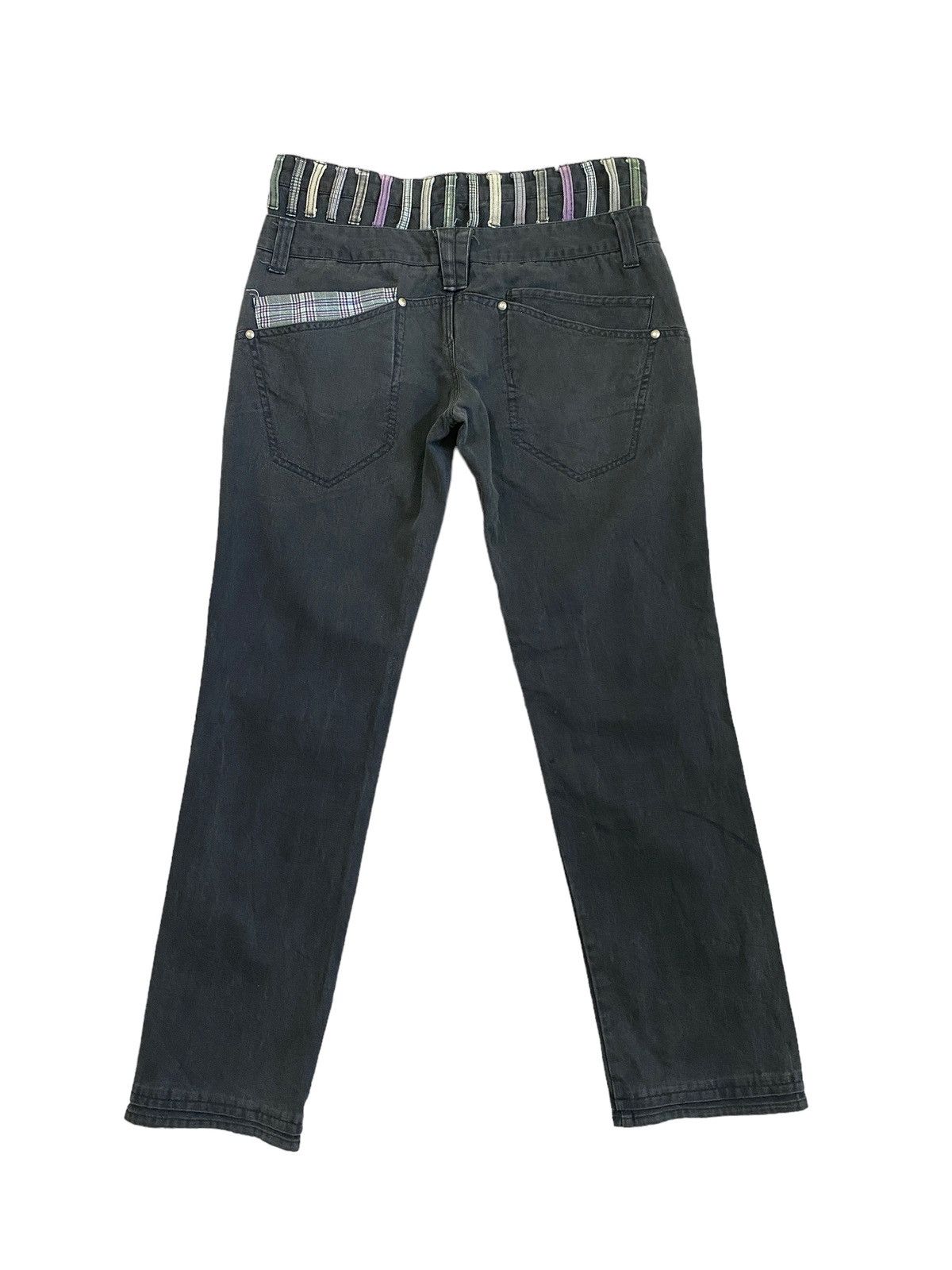 Hysteric Glamour × Japanese Brand Double Waist 2 tone Colour Many Dope Zipper Pants Size US 30 / EU 46 - 2 Thumbnail