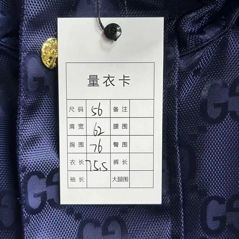 Gucci Gucci The latest dark blue full-print pattern logo windbrea Size US XL / EU 56 / 4 - 6 Thumbnail