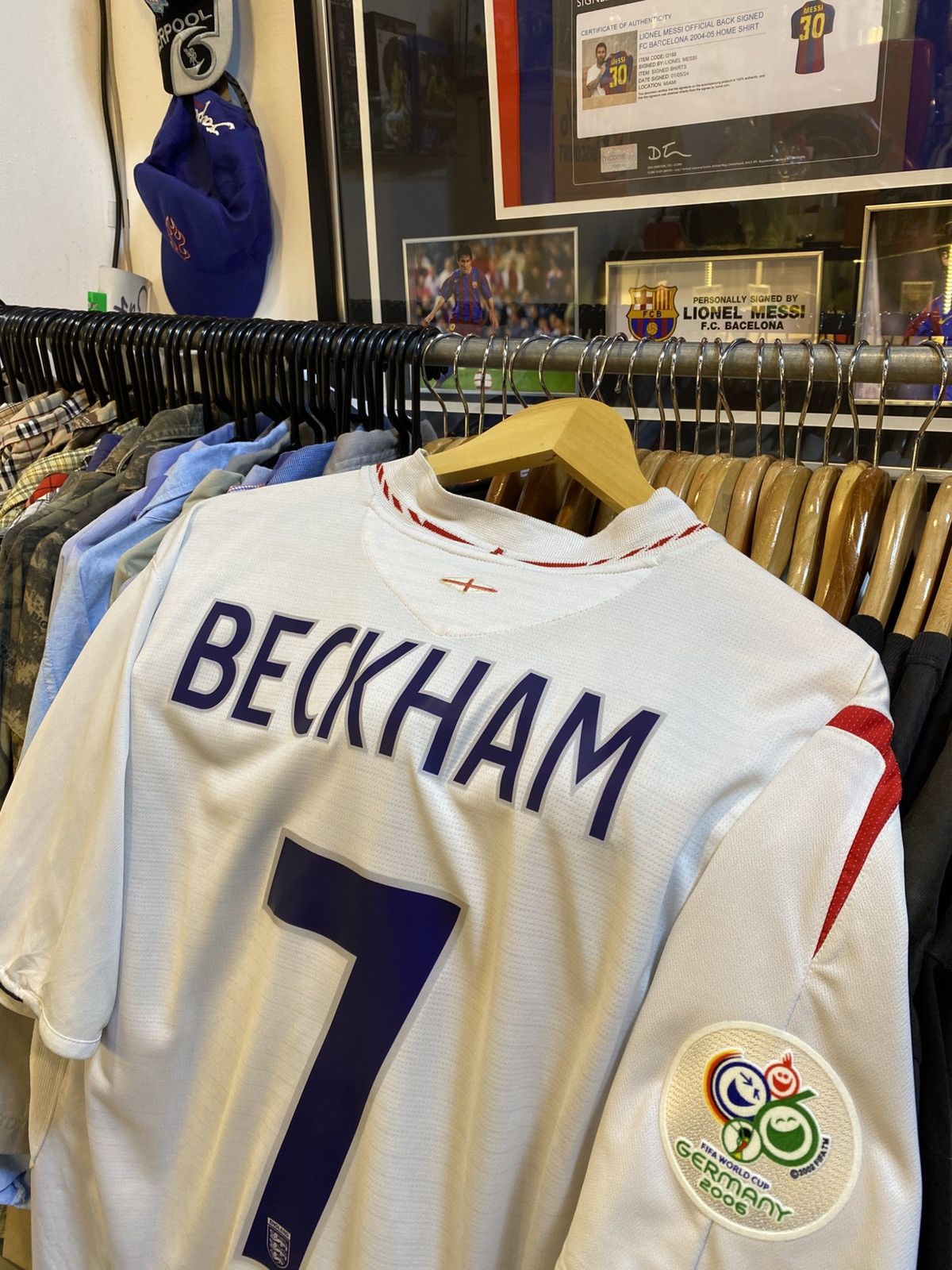Umbro Vintage Y2K England Football Team Home Kit BECKHAM 7 Size US XXL / EU 58 / 5 - 2 Thumbnail