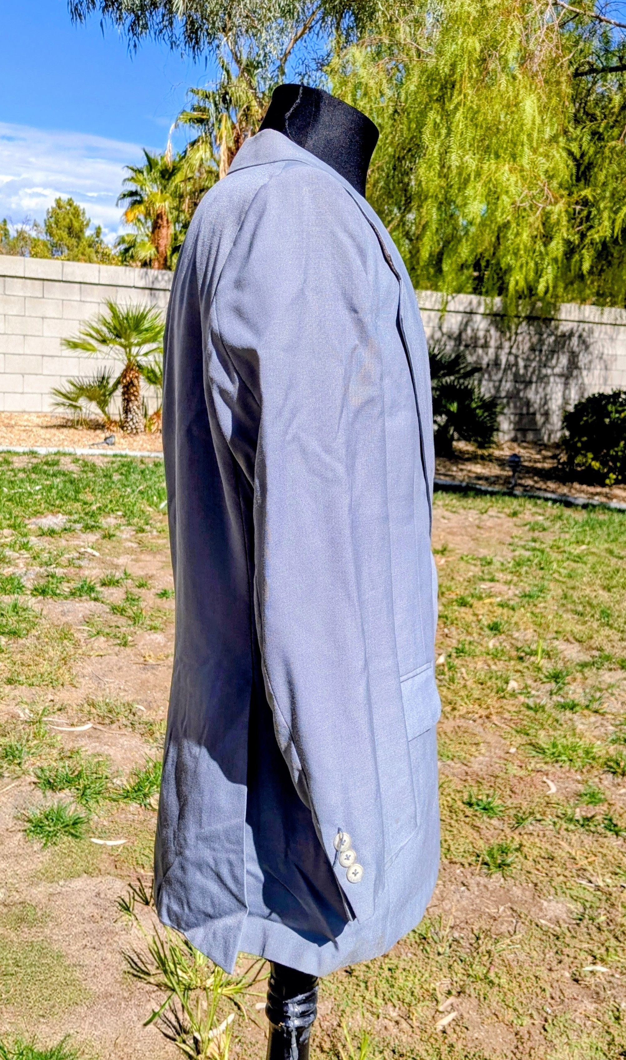 Dillard's VTG 1990s MARKS/MISSING BUTTON Dillards Single Breasted Coat Size 38S - 2 Thumbnail