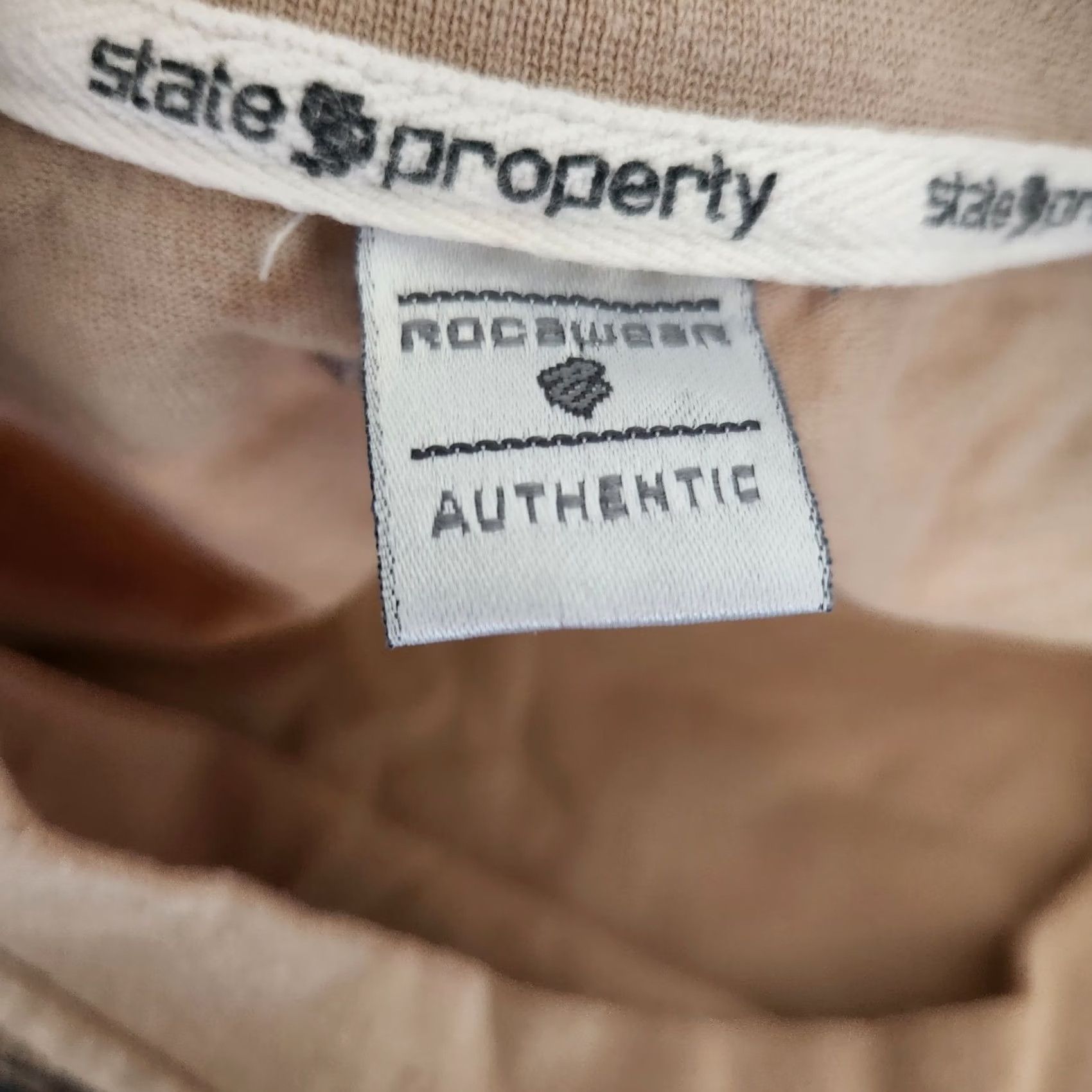 Rocawear VINTAGE Rocawear State Property T-Shirt Tee Mens 4XL Hip Hop Baggy Beige Beanie Sigel Rare Shirt Mens Size US XXL / EU 58 / 5 - 8 Thumbnail