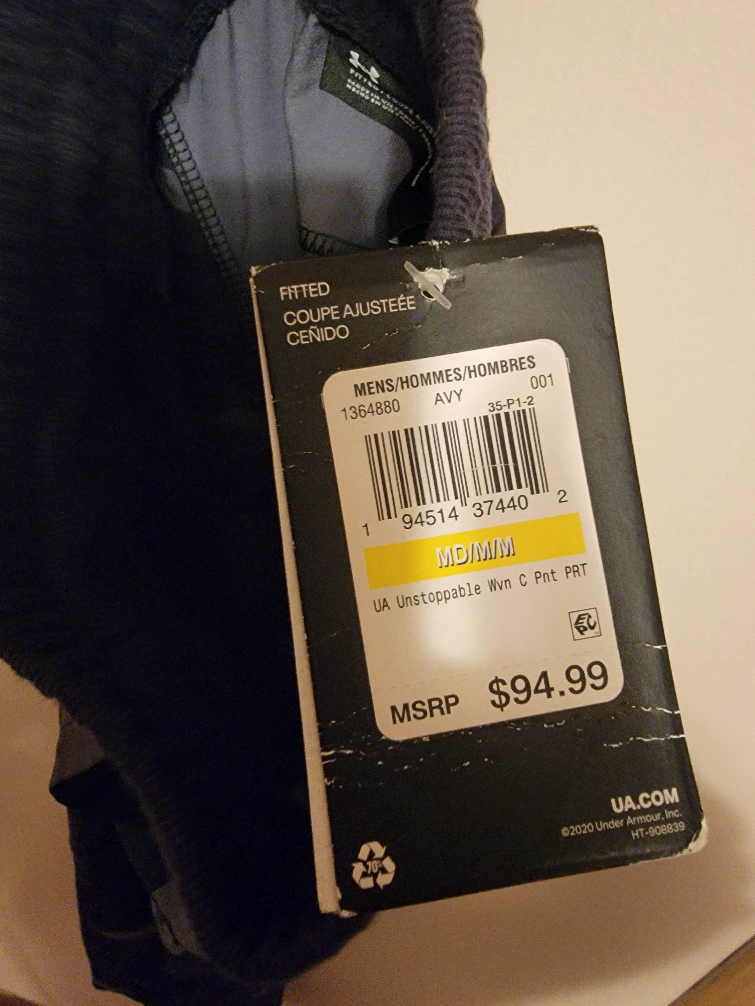 Under Armour UA Elite Men's Black and Grey Camo Cargo Pants Size US 32 / EU 48 - 3 Thumbnail