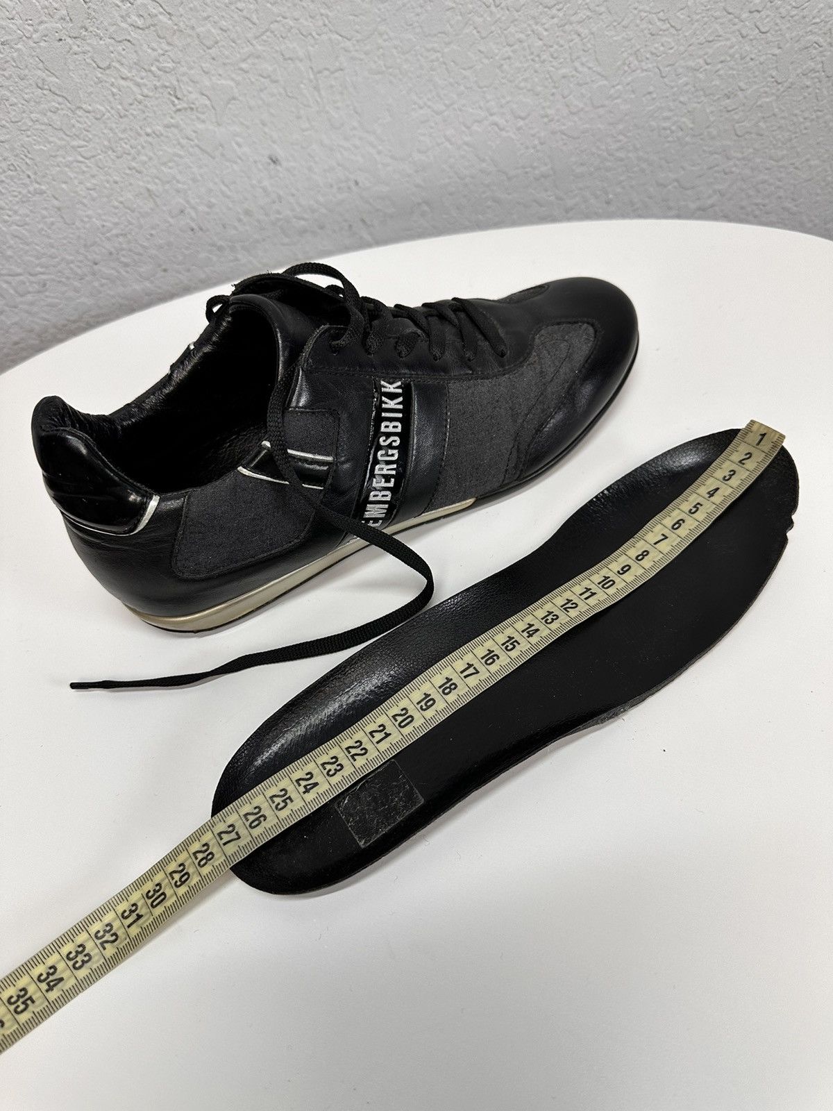Dirk Bikkembergs Bikkembergs Black Leather Sneakers Minimal Sport Luxe Size US 7 / EU 40 - 13 Thumbnail