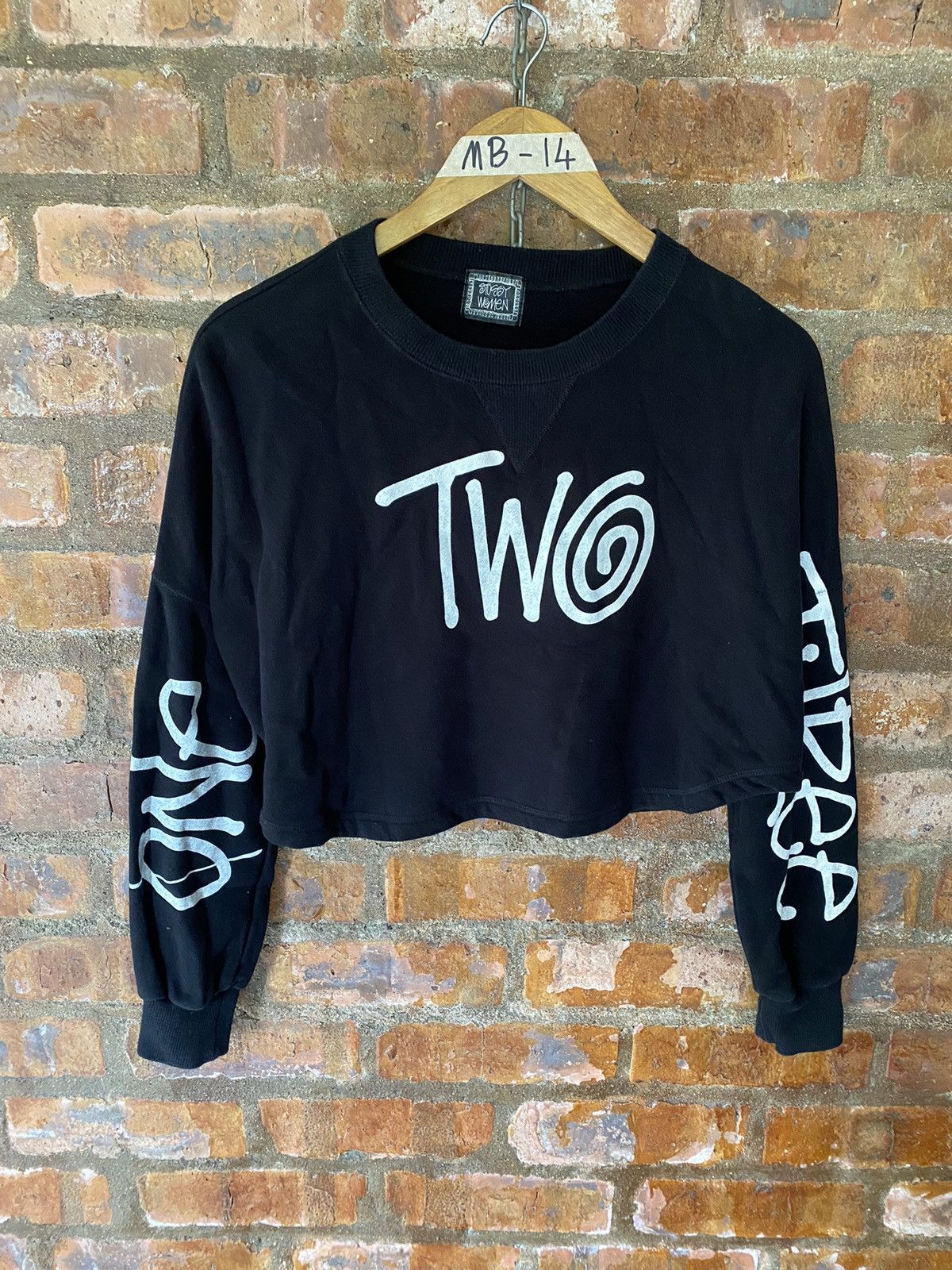 Stussy 2000s Stussy Made Japan Curly One two three crop Size S / US 4 / IT 40 - 3 Thumbnail