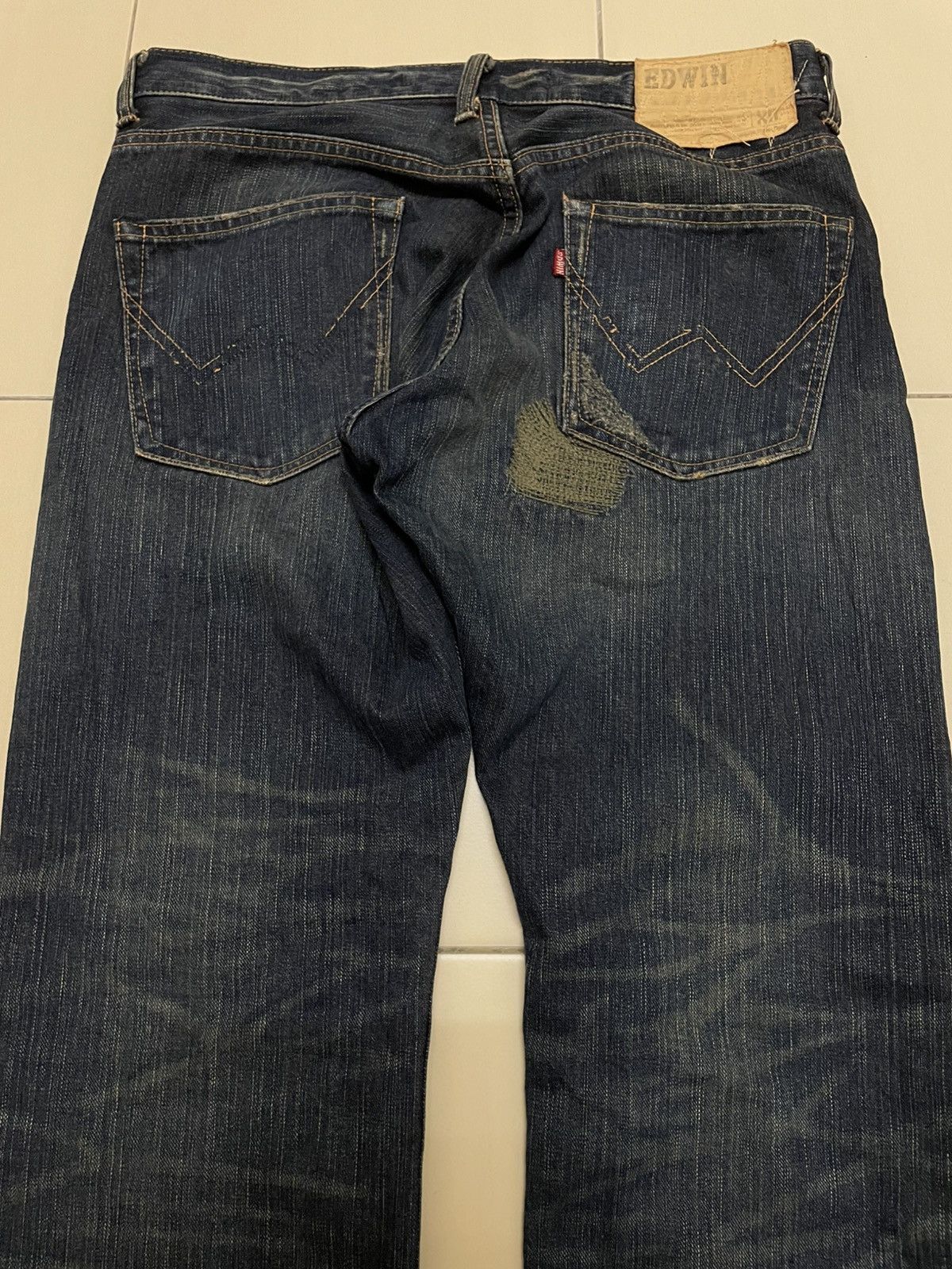 Edwin Edwin XV Sashiko Straight Cut Jeans Size US 33 - 7 Thumbnail