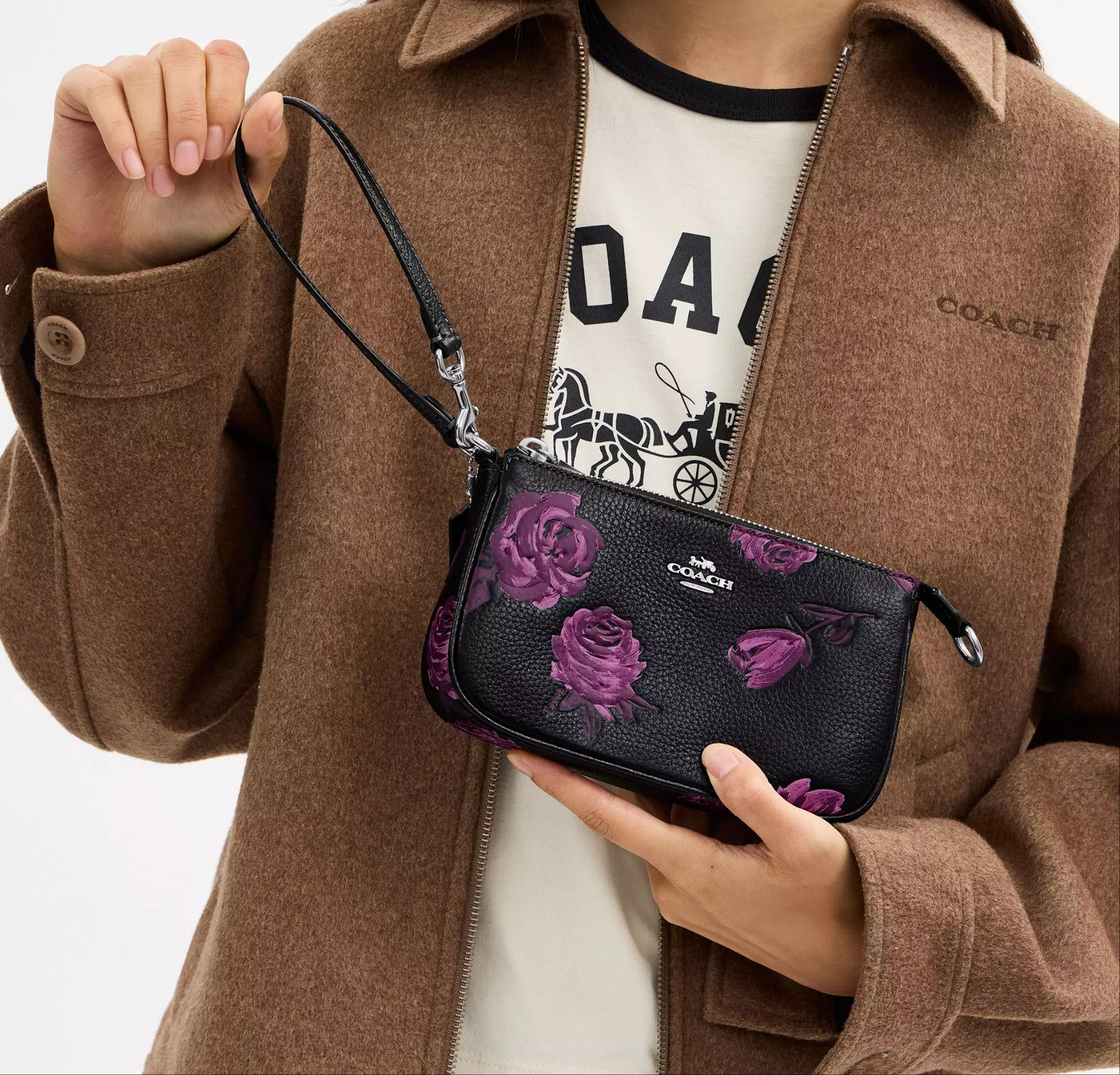 Coach Nolita 19 With Floral Print CCF60 Size ONE SIZE - 7 Thumbnail