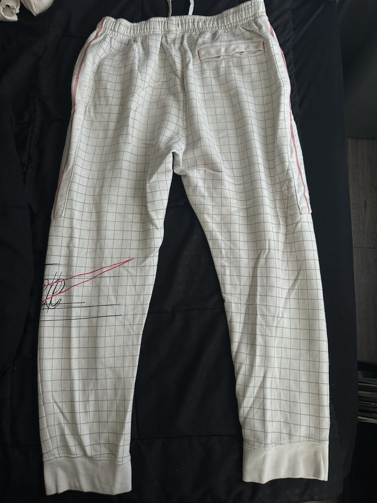 Nike Nike White Sweats with pattern Size 38" / US 16 / IT 52 - 2 Thumbnail