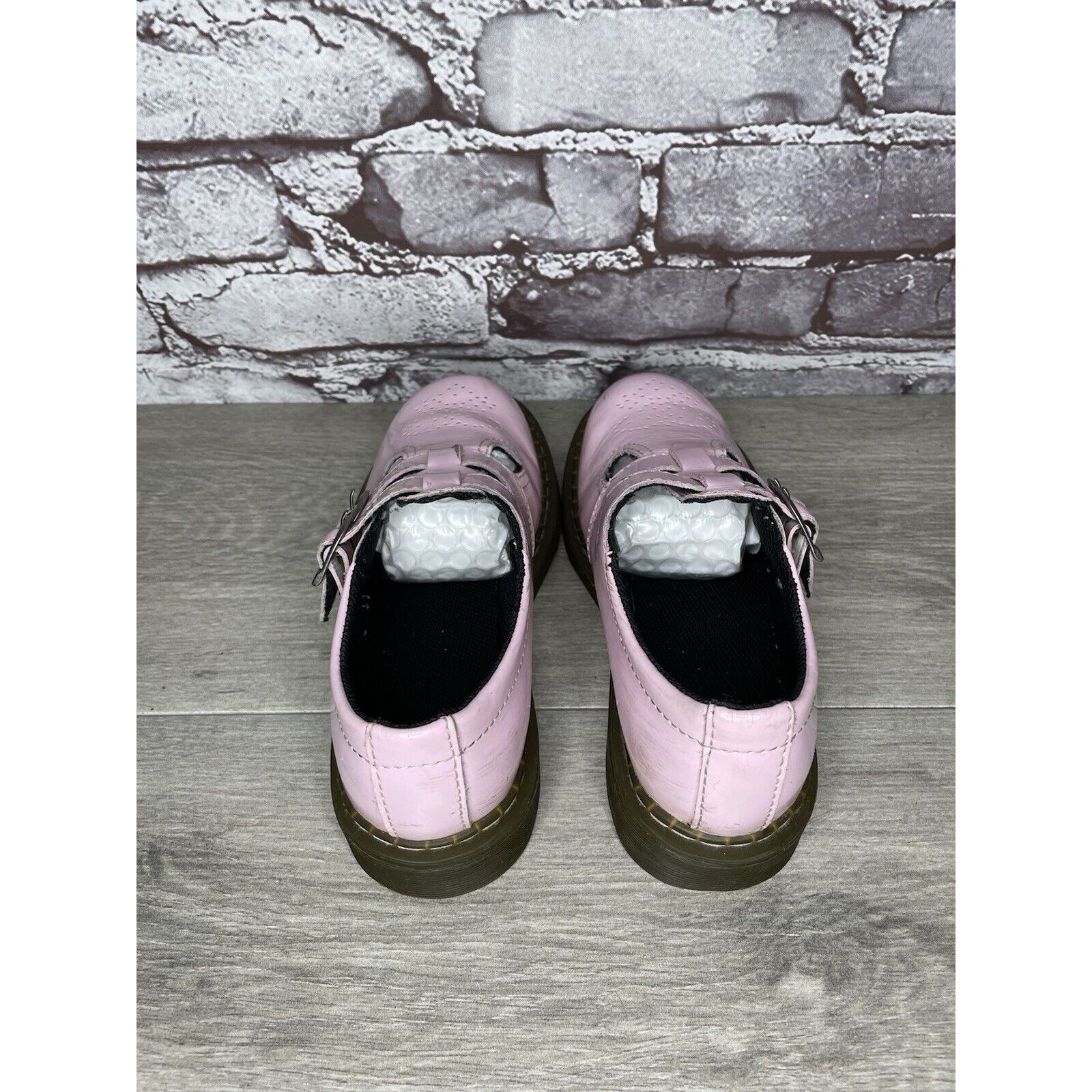 Dr. Martens Dr. Martens 8065 J Pink Patent Leather Mary Jane Strap Shoes Size US 5.5 / IT 35.5 - 6 Thumbnail