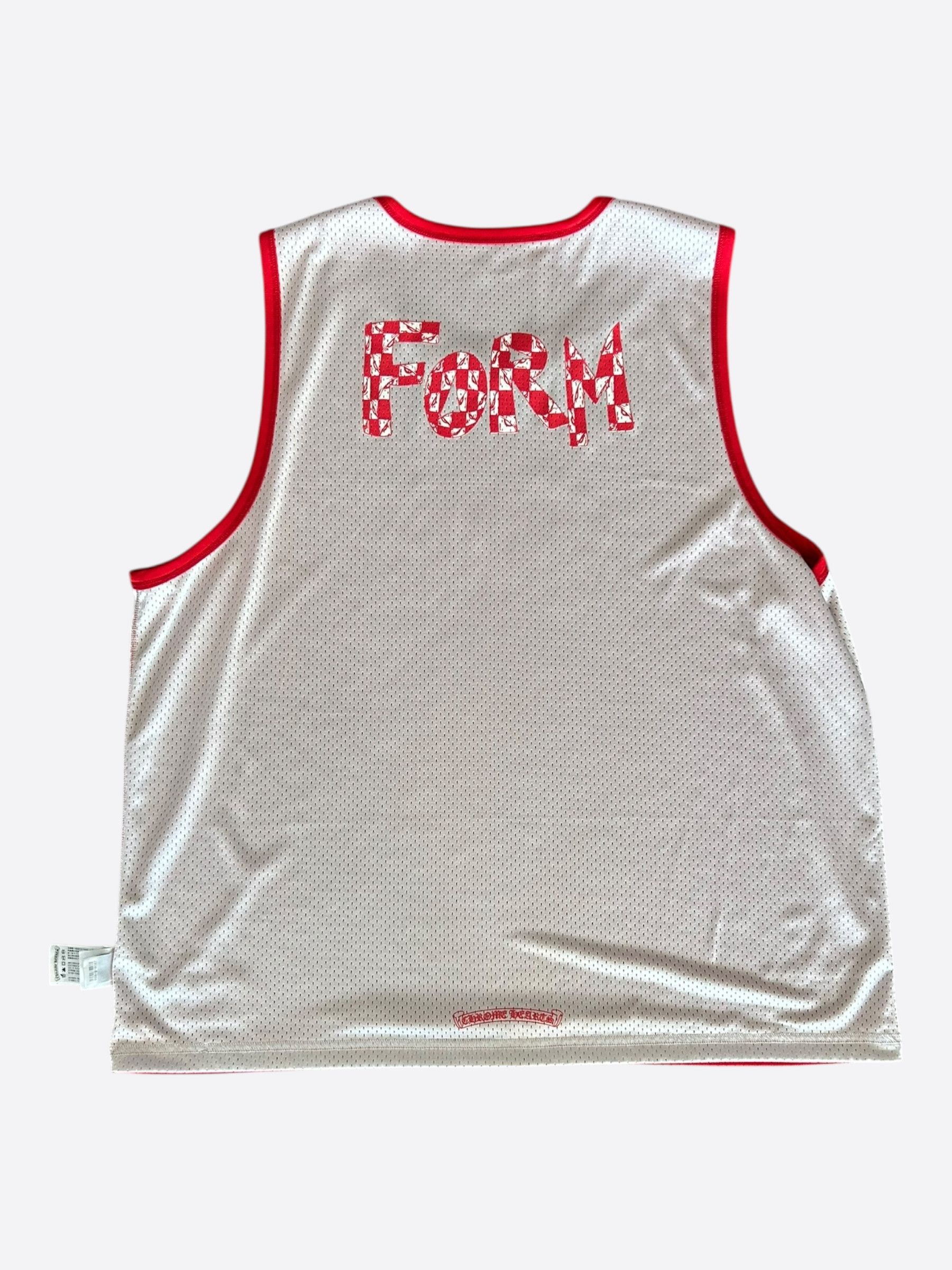Chrome Hearts Matty Boy Red & White Team Form Reversible Mesh Jersey Size US XXL / EU 58 / 5 - 4 Thumbnail