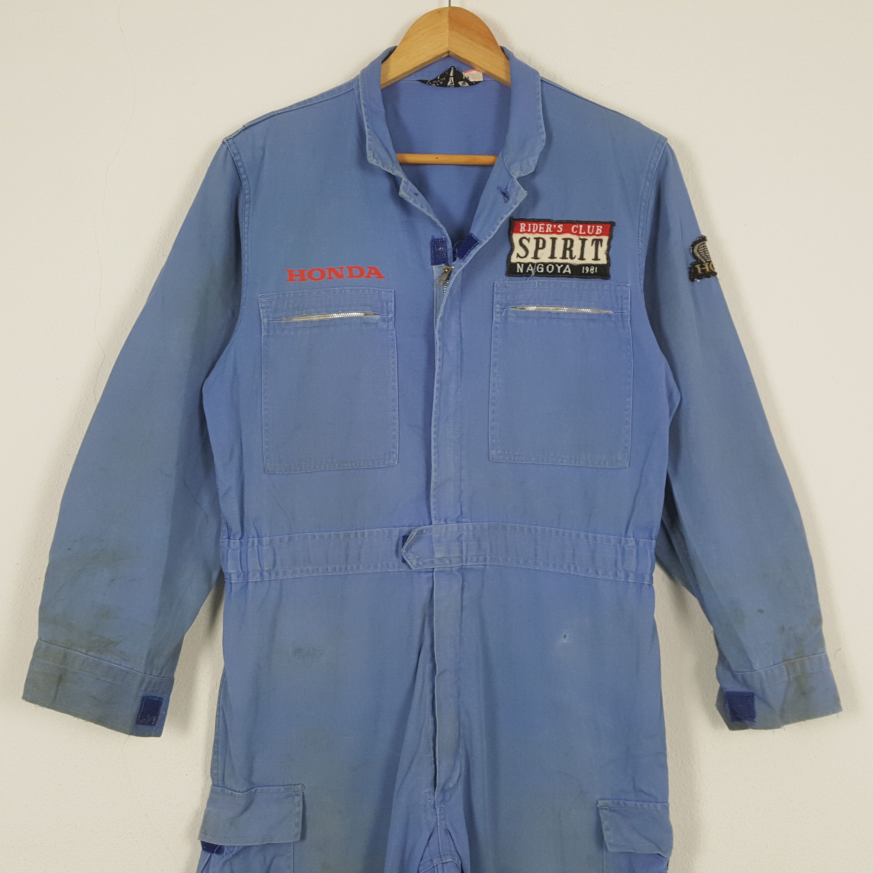 Japanese Brand × Vintage Vintage HONDA Japan Motorsport Coverall Jacket C288N11 Size US S / EU 44-46 / 1 - 5 Thumbnail