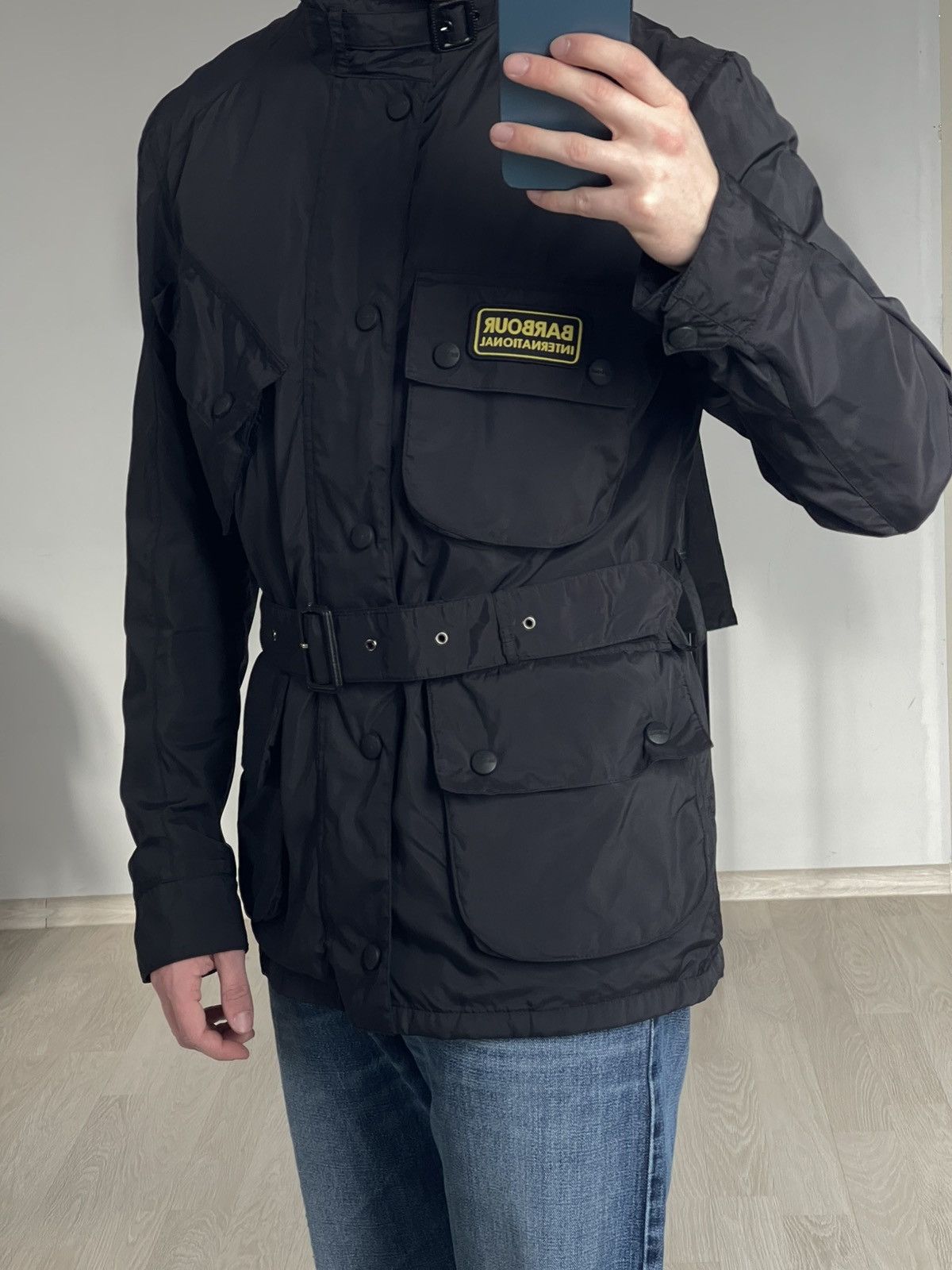 Barbour Barbour International A7 Waterproof Belted Biker Jacket Size US M / EU 48-50 / 2 - 7 Thumbnail