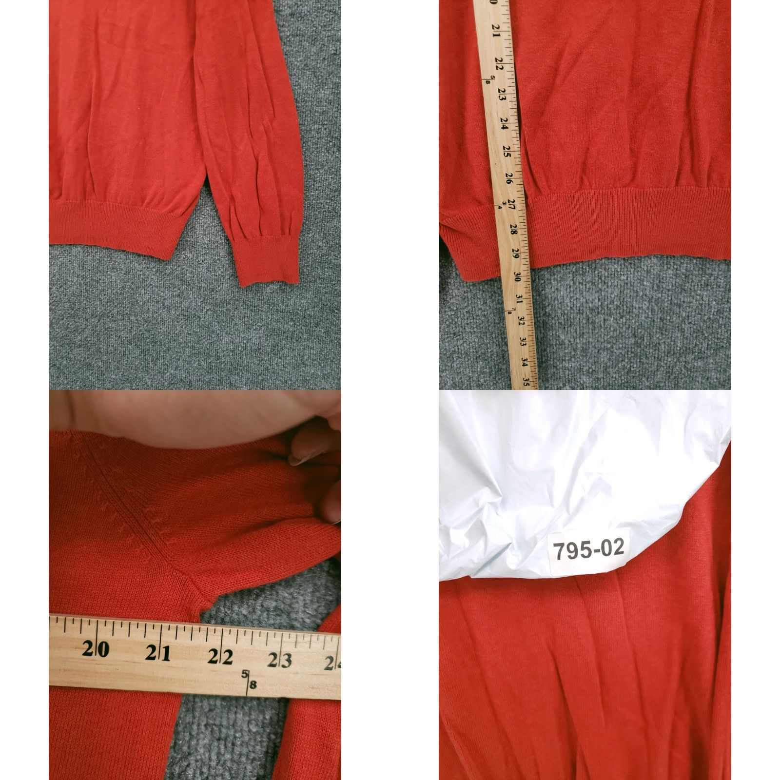 Gap Gap Sweater Mens L Large Orange Pullover V-Neck Long Sleeve Cotton Knit Size US L / EU 52-54 / 3 - 8 Thumbnail