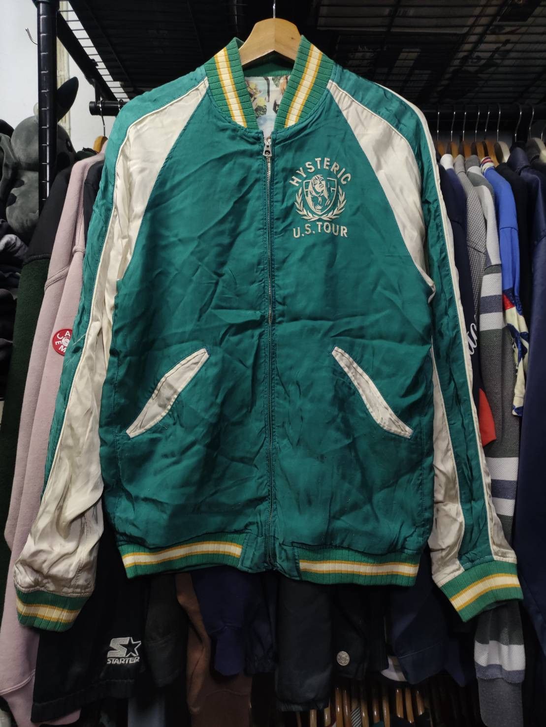 Hysteric Glamour Vtg Hysteric Glamour TOUR 84 Embroidered Reversible Sukajan Size US M / EU 48-50 / 2 - 3 Thumbnail