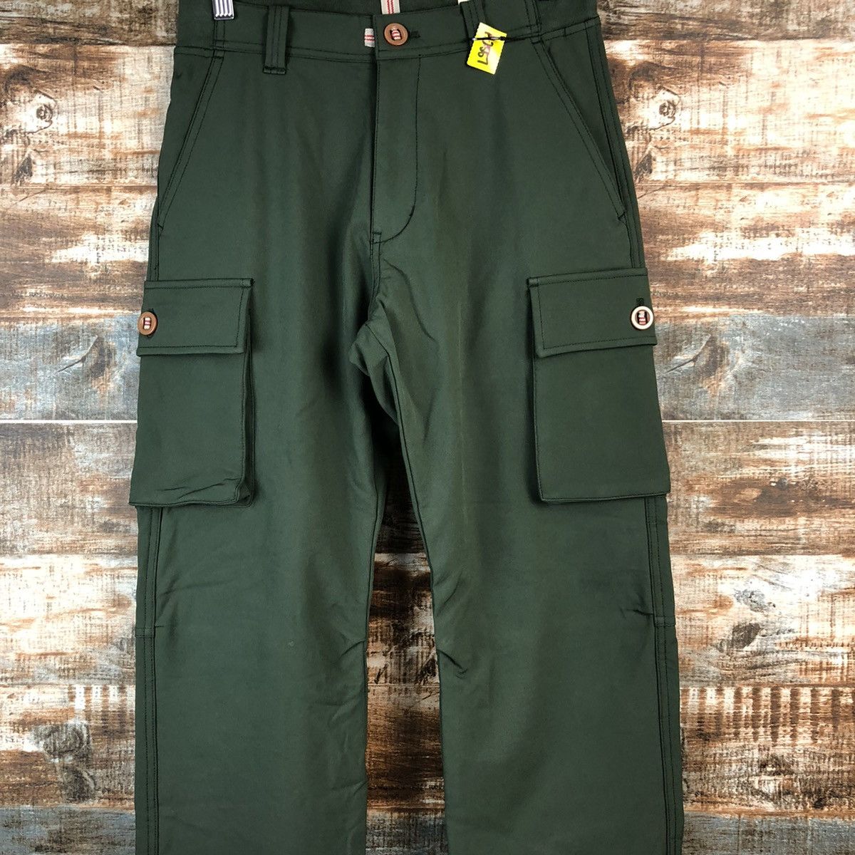 Japanese Brand Kurasufuku workwear Green Cargo Multipocket Pants #A2557 Size US 27 - 5 Thumbnail
