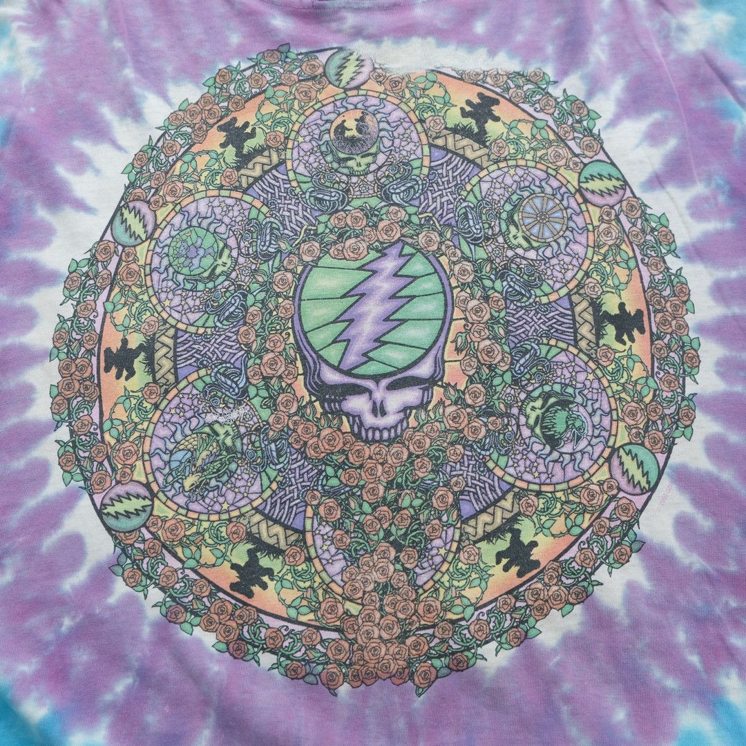 Vintage 2000 Liquid Blue Grateful Dead Green Purple Tie Dye tee Size US XL / EU 56 / 4 - 4 Thumbnail
